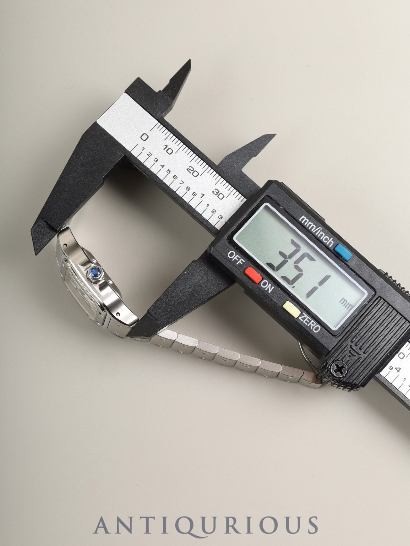 カルティエ サントス ガルベ SM W20054D6 / 2423 自動巻き Cal.077 SS SS シルバーギョーシェ文字盤（SWISS MADE表記）オーバーホール済み