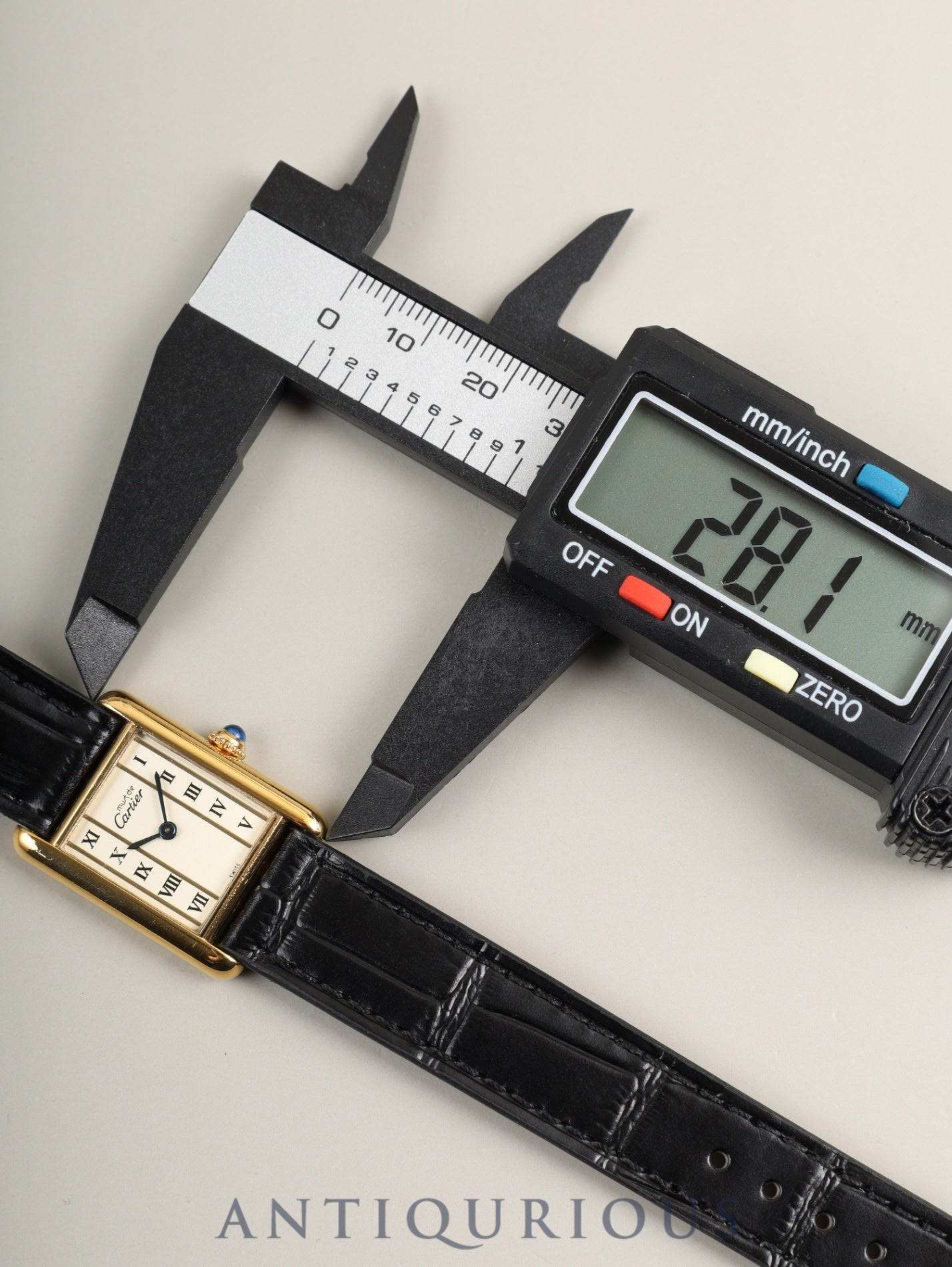 カルティエ マストタンク SM W1006354 / 5057001 クォーツ Cal.057 SV925 革 純正ピンバックル（GP）ストレートローマン文字盤（SWISS表記） オーバーホール済み