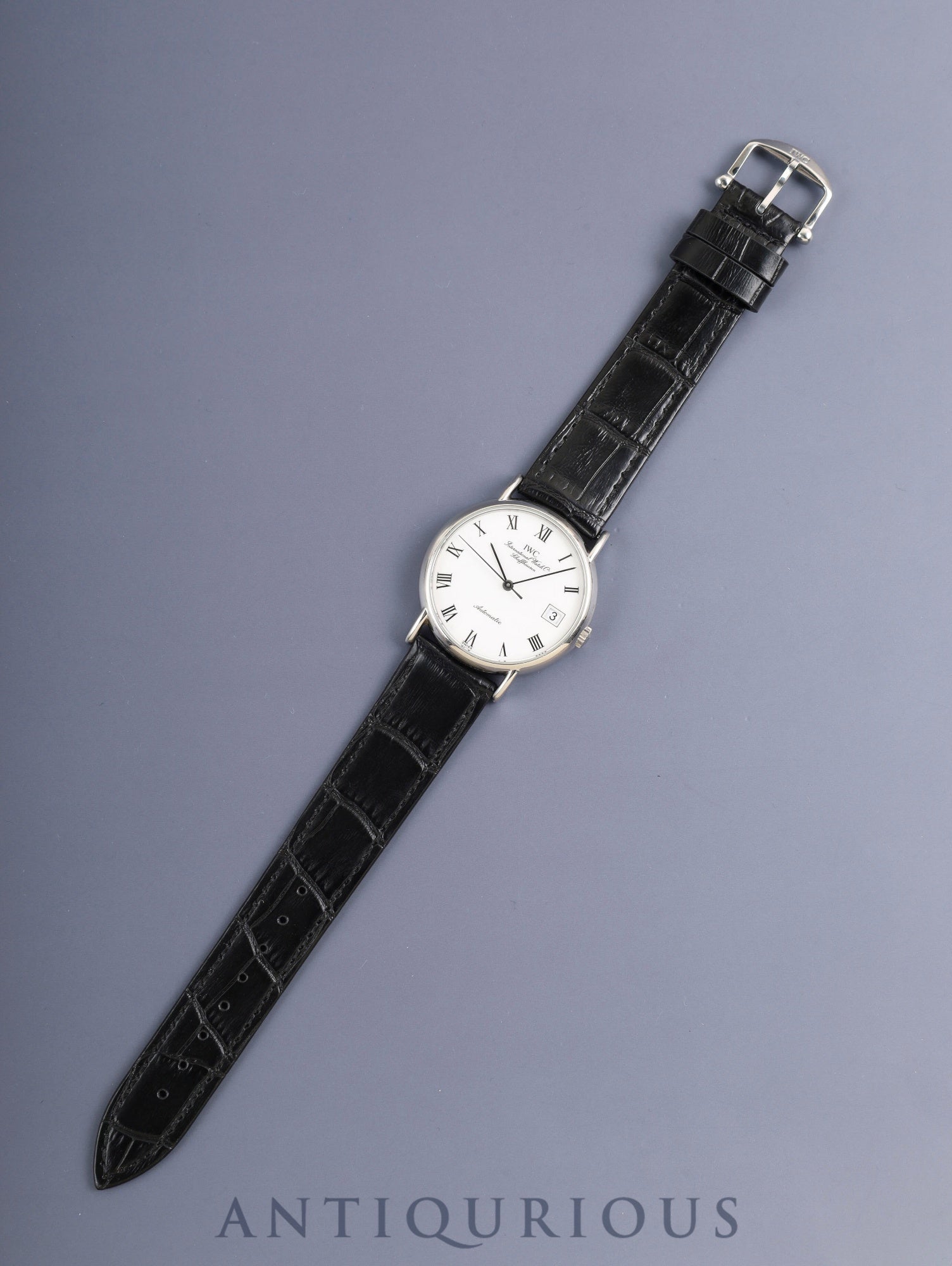 IWC  ポートフィノ IW351334 自動巻き Cal.- SS 革 純正ピンバックル（SS）ホワイトローマン文字盤（SWISS表記）オーバーホール済み