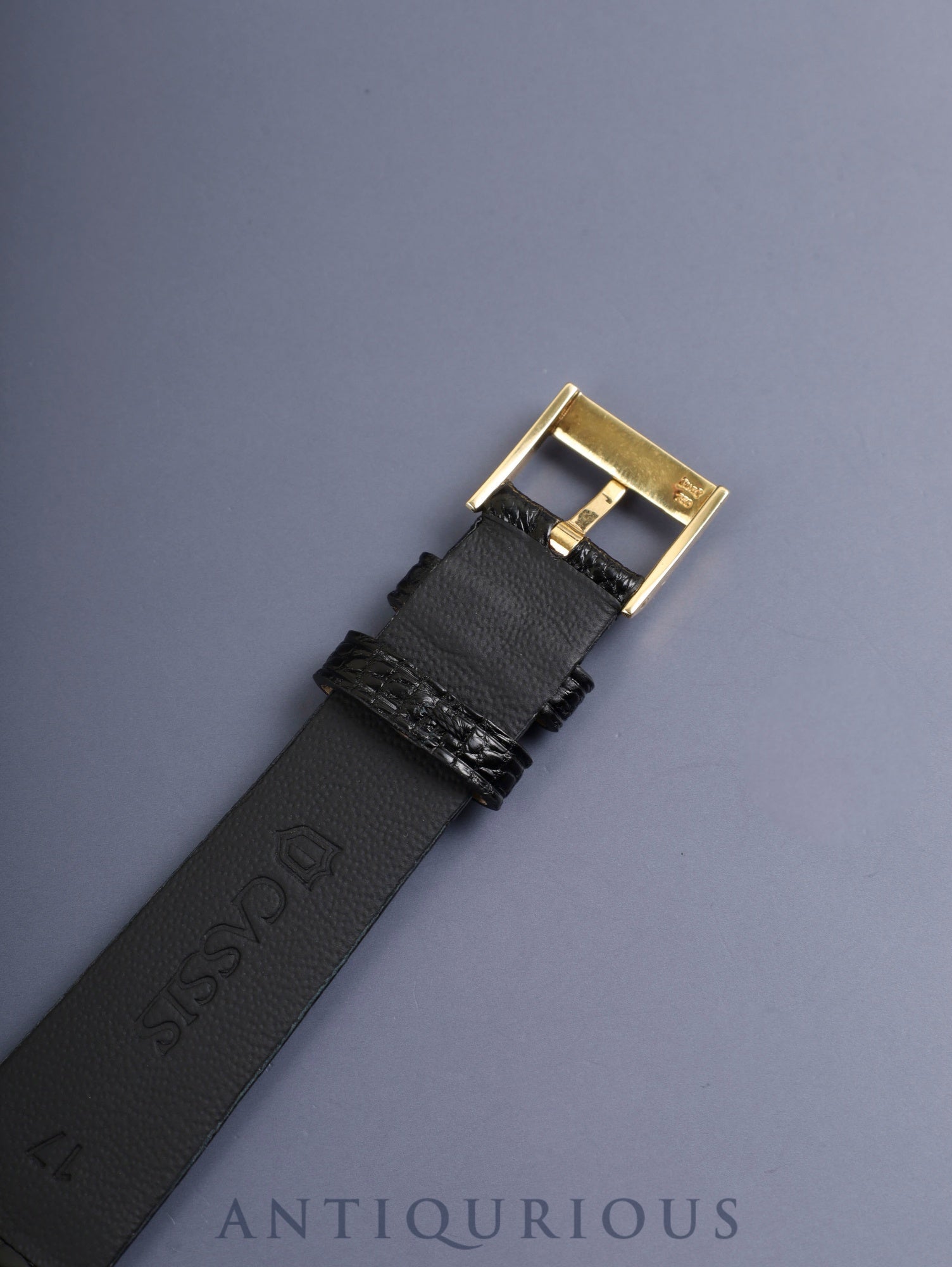 ピアジェ プロトコール 8154 クォーツ Cal.- 750YG 革 純正尾錠（750YG）ホワイトシェル文字盤 修理明細 ピアジェにてコンプリートサービス済み