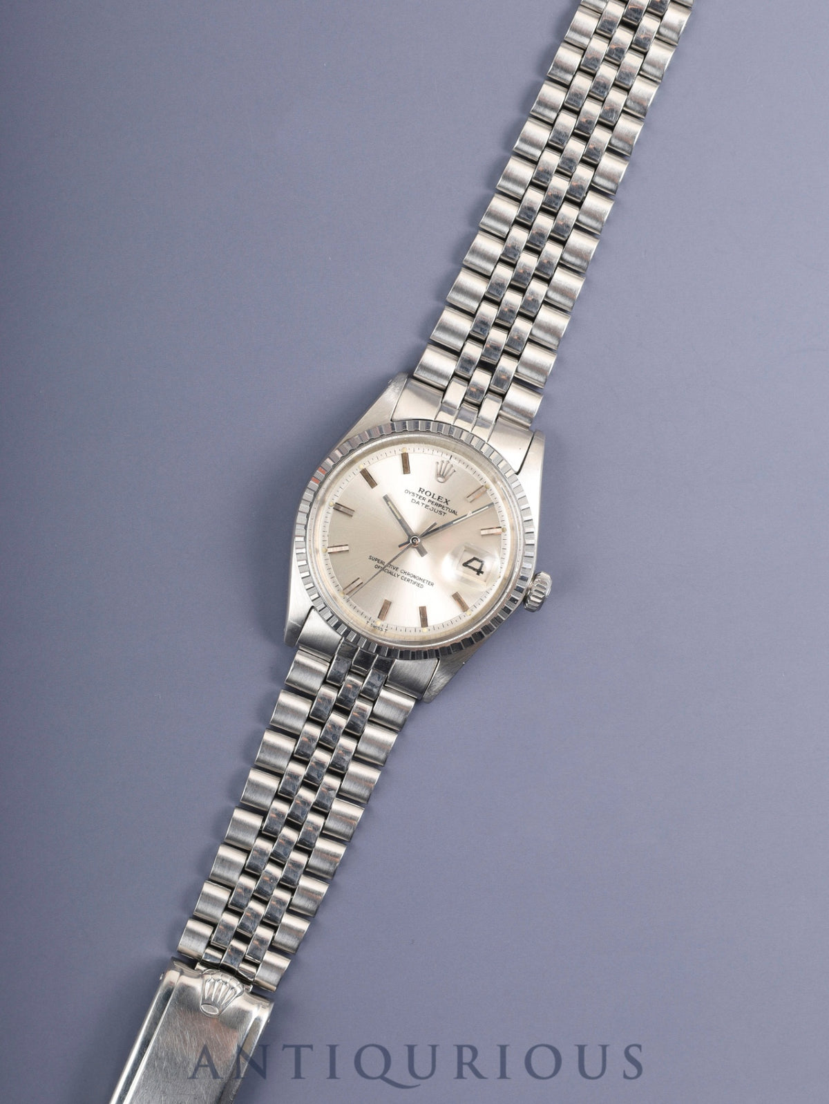 Rolex Datejust 1603 Automatic Caliber 1570 Stainless Steel Silver Dial No. 24 (1968) Overhauled