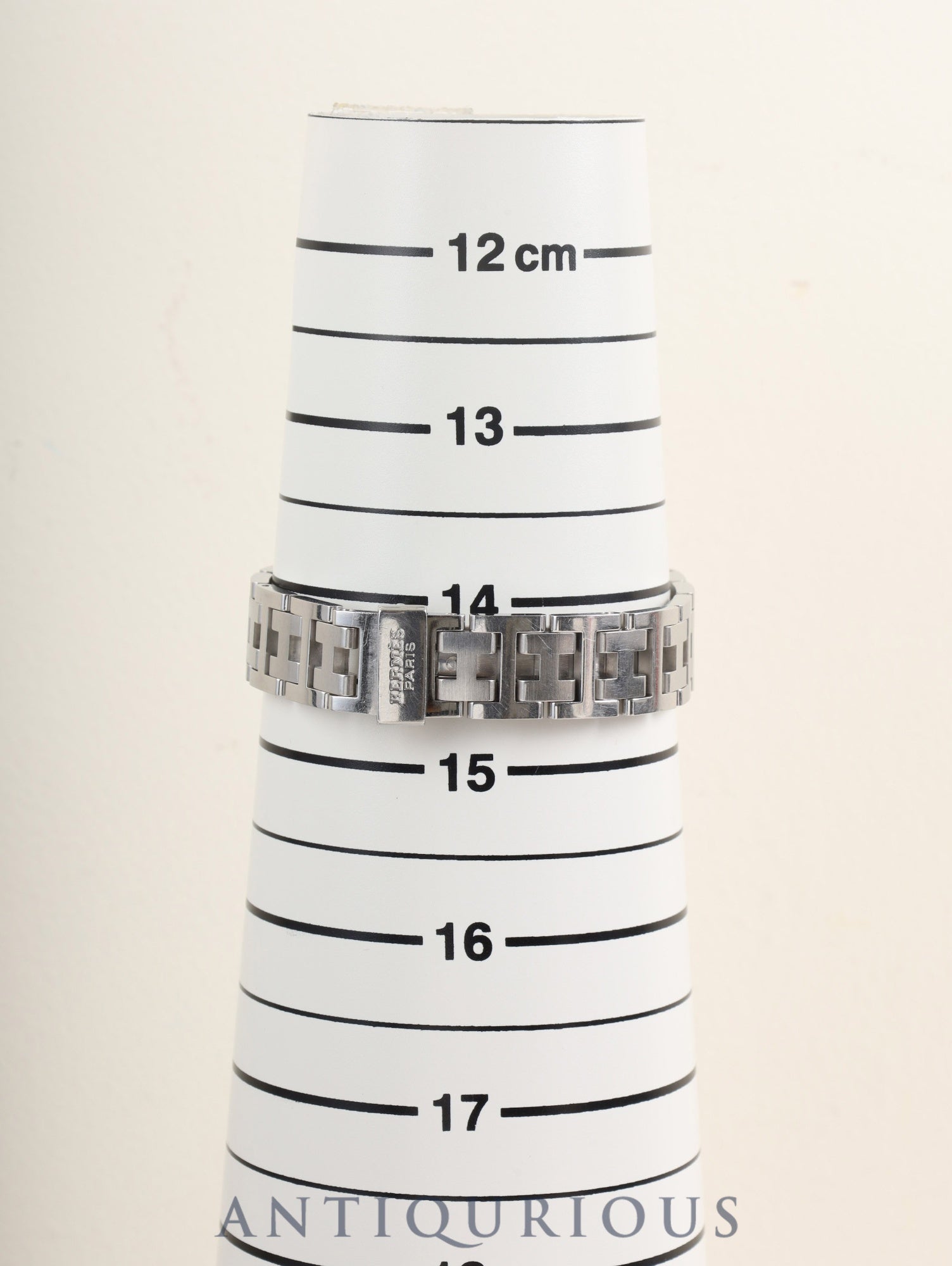 エルメス クリッパー CL4.210 クォーツ SS SS グレー文字盤 保証書