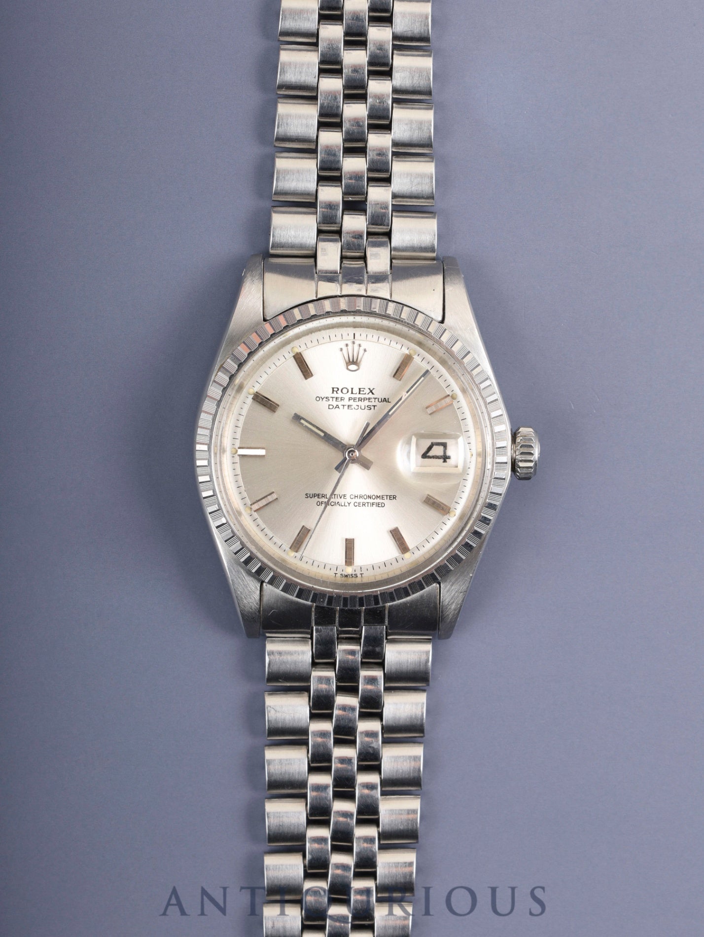 ロレックス デイトジャスト 1603 自動巻き Cal.1570 SS SS シルバー文字盤 24番台（1968年）オーバーホール済み