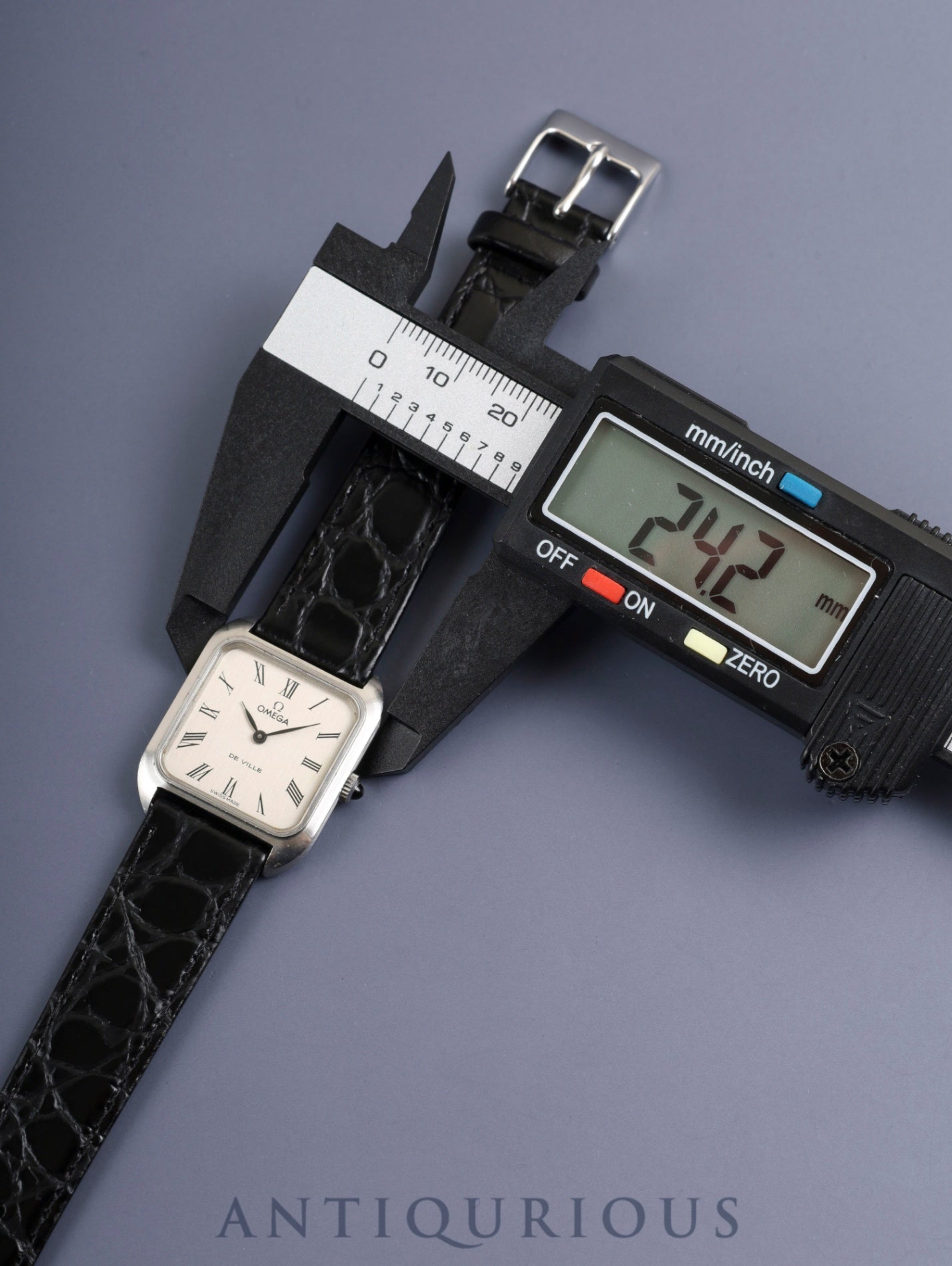 オメガ デ・ヴィル 511.0502 手巻き Cal.625 SS 革 社外ピンバックル（SS）シルバーローマン文字盤 オーバーホール済み