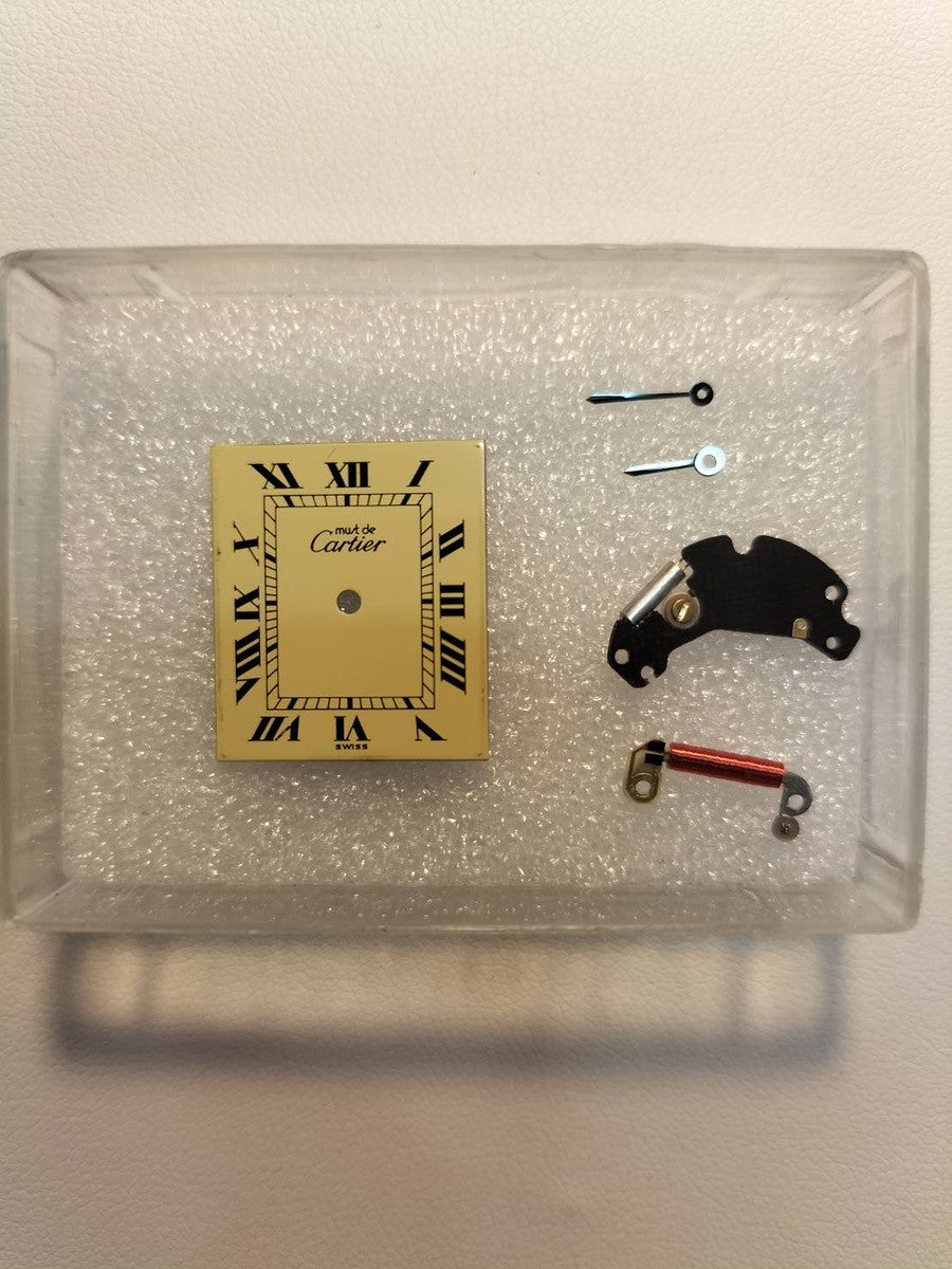 カルティエ マストタンク LM 6 81006 クォーツ Cal.81 SV925 革 純正尾錠（GP） アイボリーローマン文字盤 箱 オーバーホール済み
