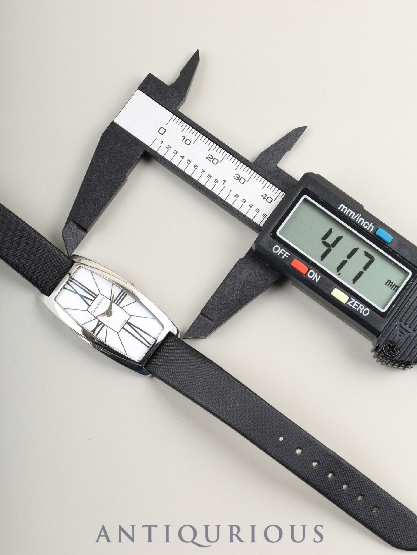 ティファニー ジェメア Z6401.10.10 クォーツ Cal.976.001 SS 純正革ベルト 純正尾錠（SS）ホワイトローマン文字盤 冊子 オーバーホール済み