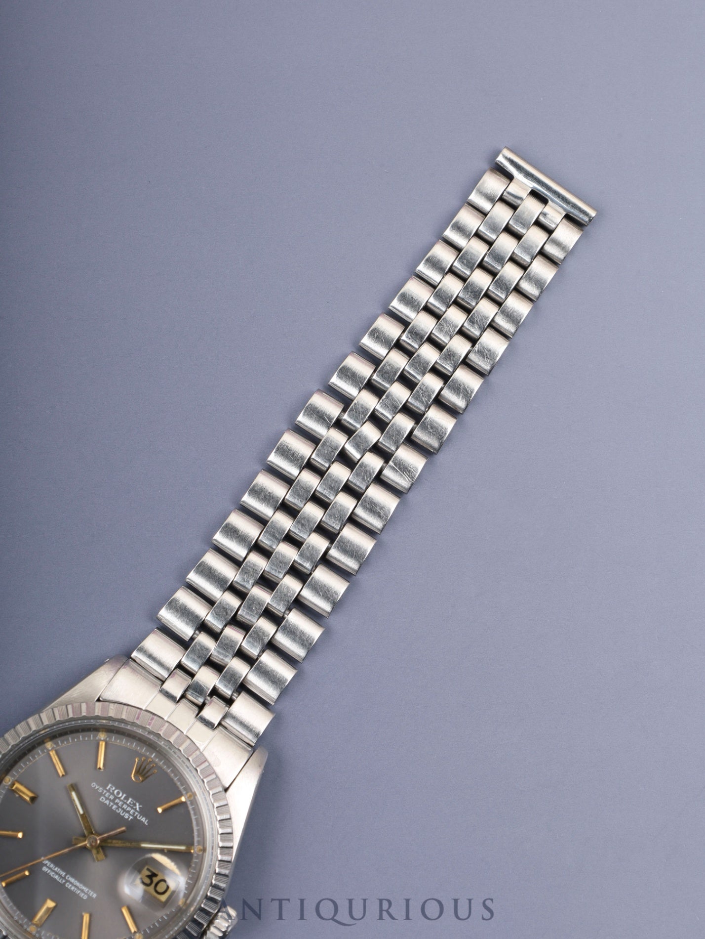 ロレックス デイトジャスト 1603 自動巻き Cal.1570 SS SS シグマダイヤル グレー文字盤 36mm 36番（1972年）オーバーホール済み