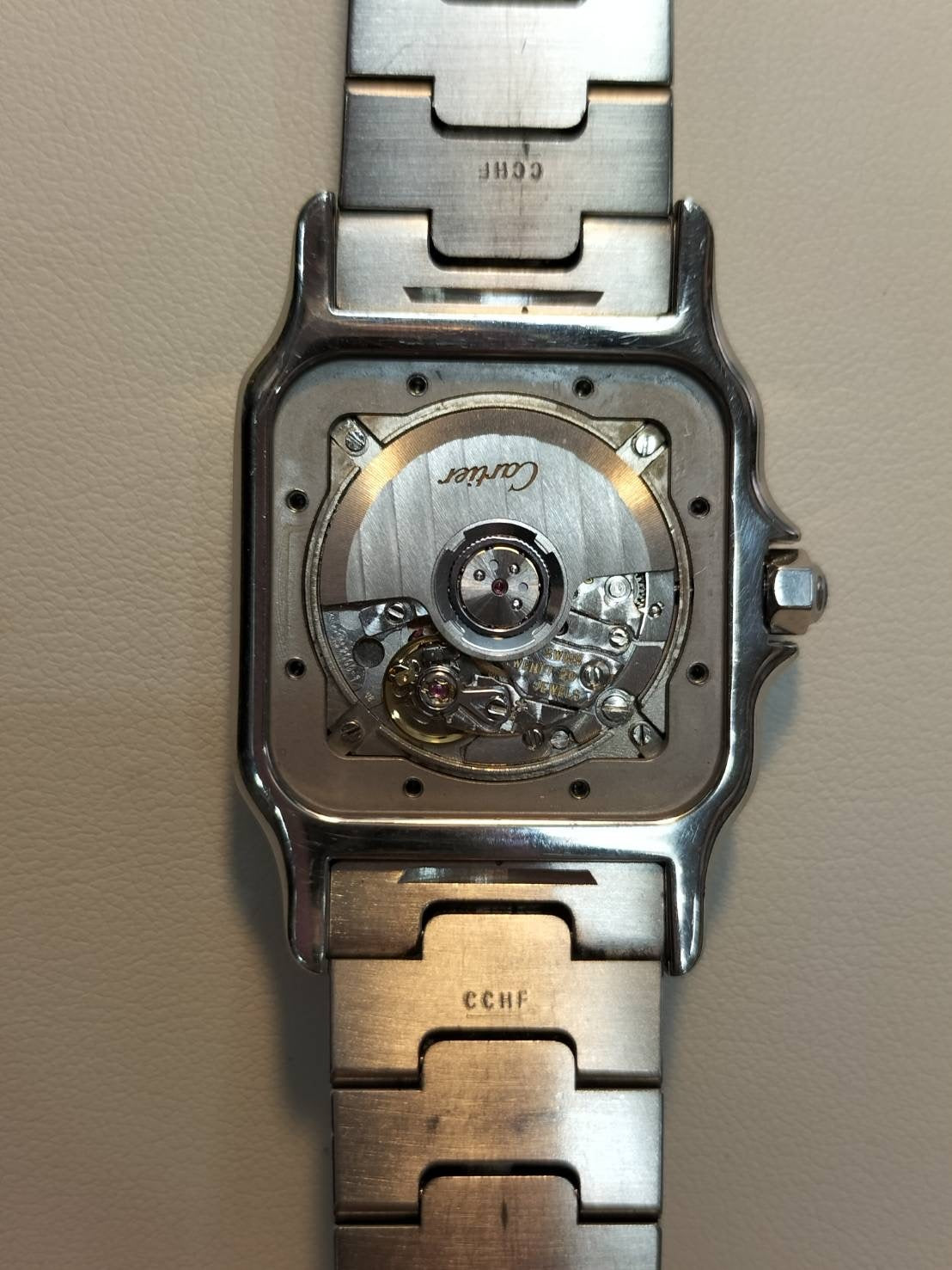 Cartier Santos Galbee LM W20058C4 / 2319 Automatic SS/YG SS/YG Guilloche Dial Warranty (2004) Overhauled
