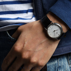 アイダブリュシー ポートフィノ 3513 1 自動巻き Cal.37521 SS 革 純正尾錠（SS） ホワイト文字盤 オーバーホール済み IWC