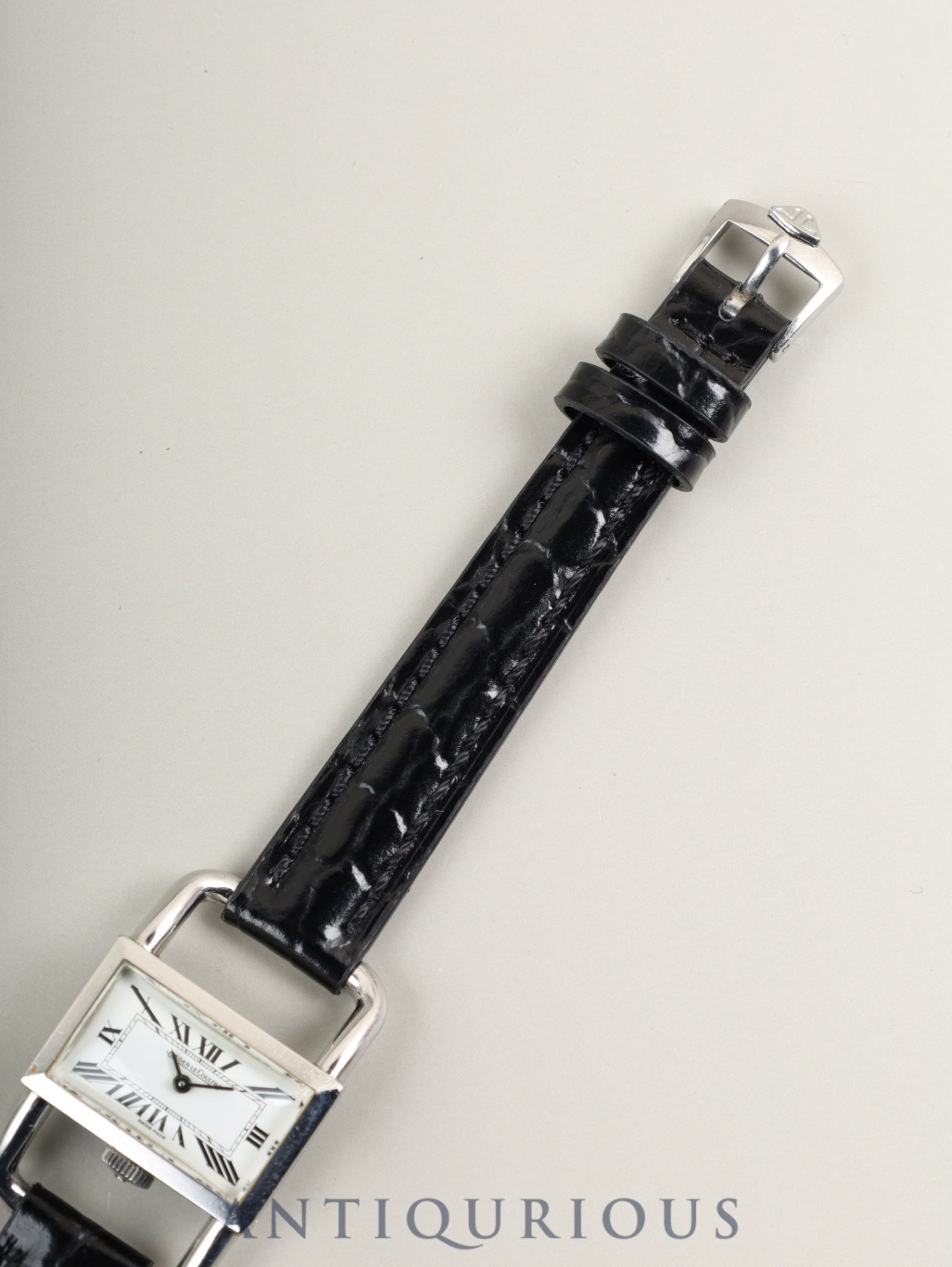 Jaeger-LeCoultre Driver's Watch Etrier 1671.42 Hand-wound SS Leather Original Pin Buckle (SS) White Dial Overhauled