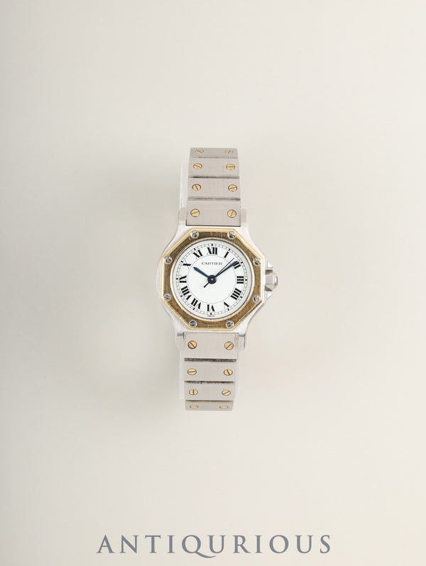 カルティエ サントス オクタゴン SM 0907 自動巻き Cal.ETA2671 SS/YG SS/YG ホワイトローマン文字盤（SWISS表記） オーバーホール済み