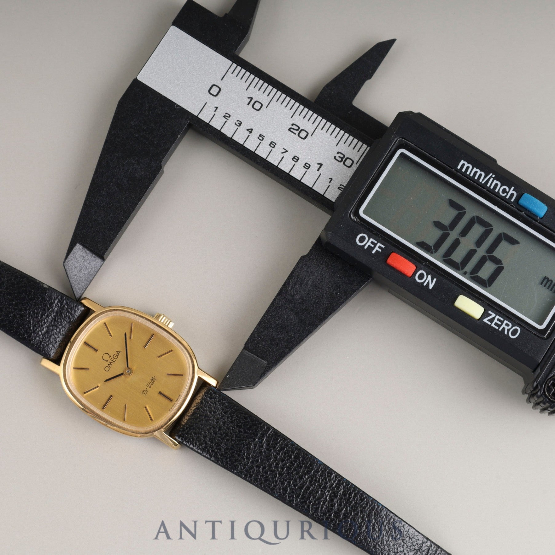 Omega De Ville manual winding Cal. 625 GP genuine leather strap genuine buckle (GP) gold dial overhauled