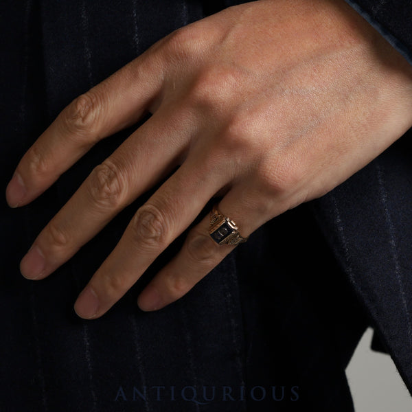 Justin Ring College 10K Size 11 Blue Stone