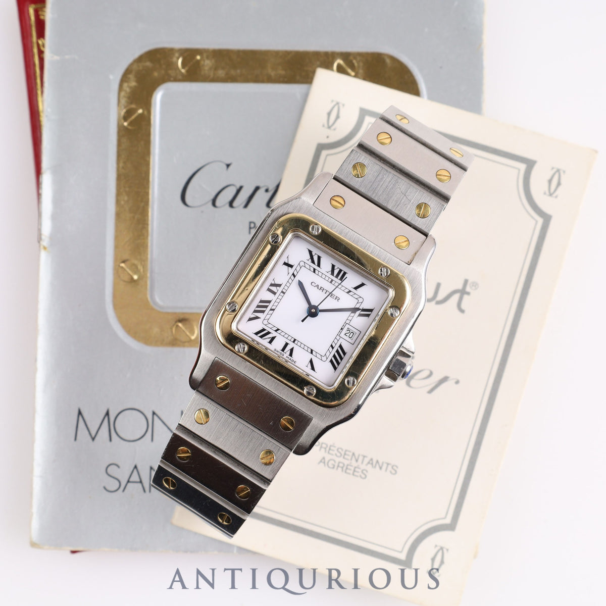 カルティエ サントス カレ LM AC 23.80 gr OR 0.750 4.05 gr