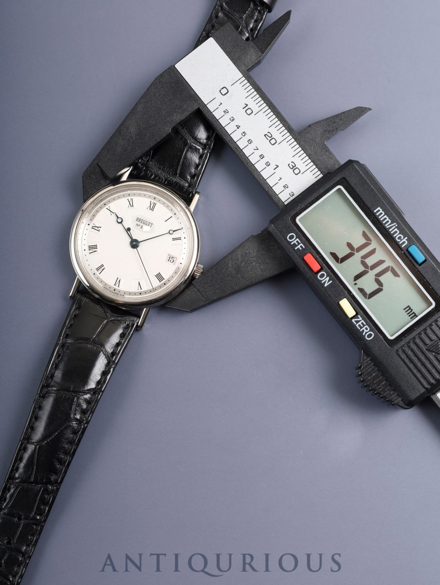 ブレゲ クラシック ツインバレル 5910BB.15.984 自動巻き Cal.591  750WG 純正革ベルト 純正尾錠（750WG）シルバー文字盤 箱 冊子 保証書（2002年）オーバーホール済み