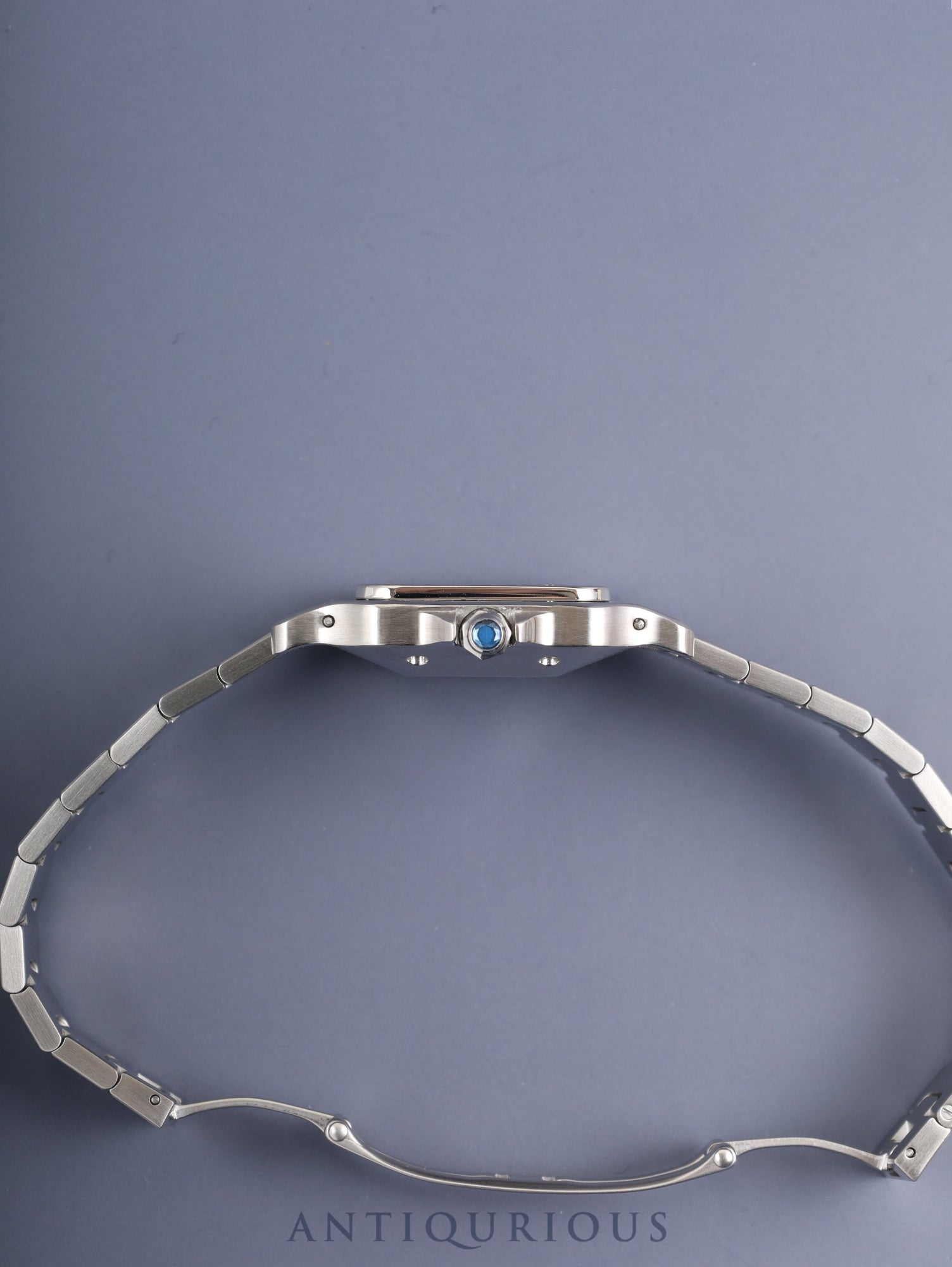 Cartier Santos Galbee LM 9172960 Automatic Caliber 2671 Stainless Steel Ivory Roman Dial Box Booklet Overhauled