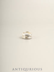 Tiffany & Co. Open Diagonal Ring, Sterling Silver (SV925), size approx. 5.5 (US)