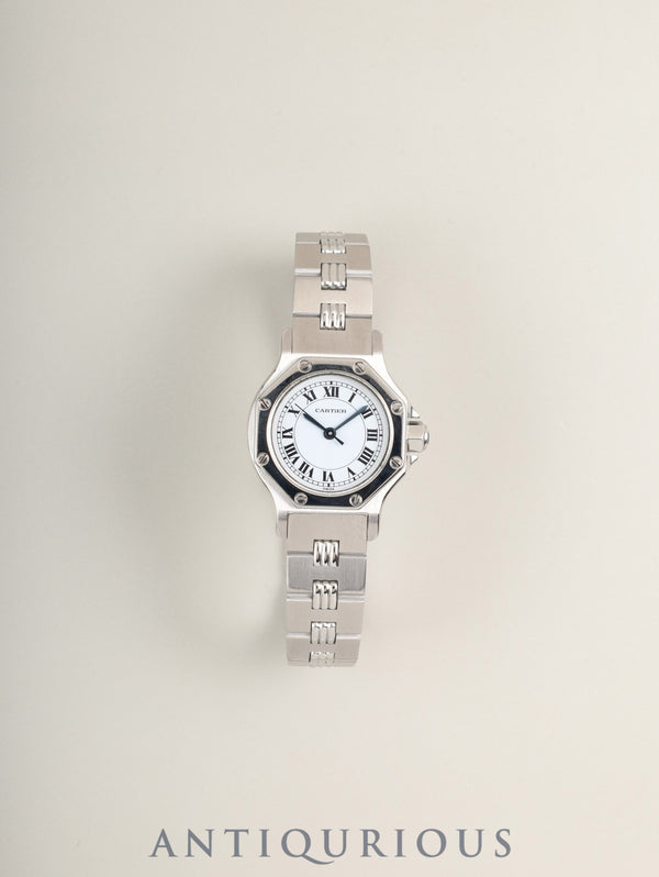 カルティエ サントス オクタゴン SM 0906 自動巻き Cal.ETA2670 SS SS ホワイトローマン文字盤 オーバーホール済み