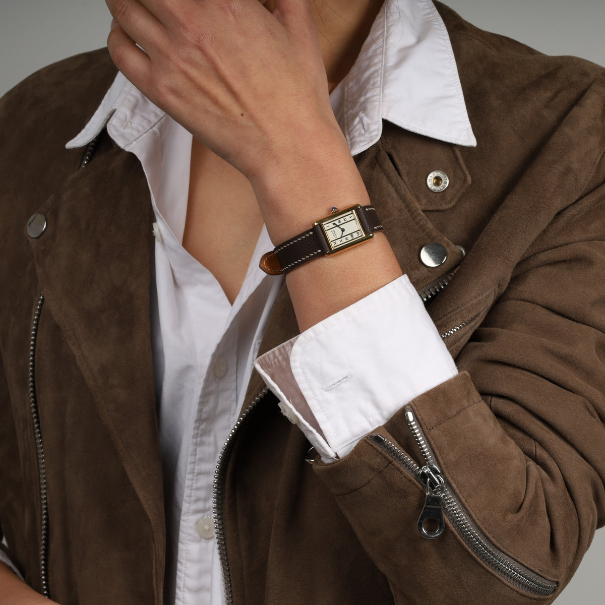 Cartier Must Tank SM QZ Straight Roman Dial