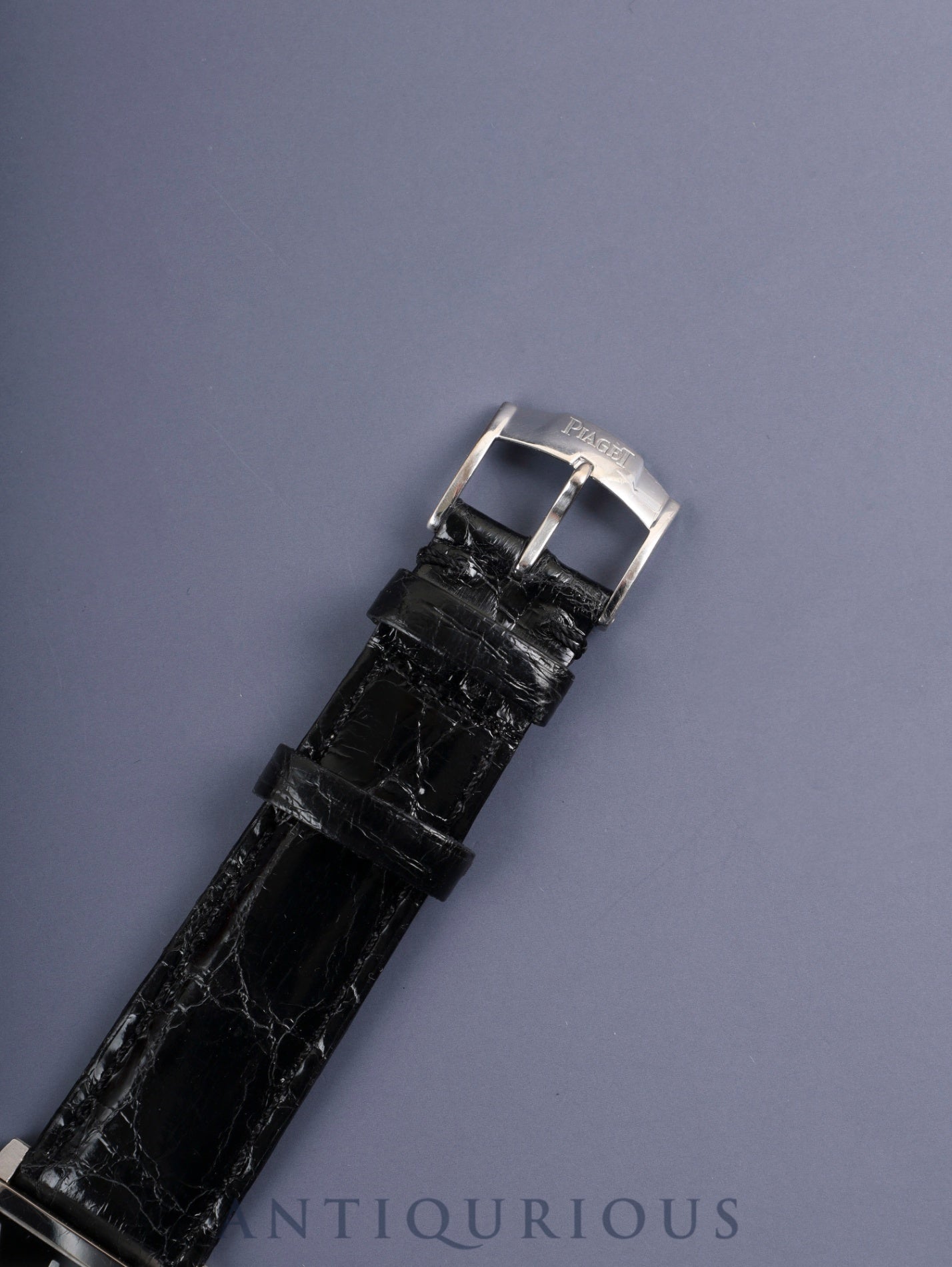 ピアジェ 1967 スクエア 90300 手巻き Cal.430P WG 革 純正尾錠（750）ブラックアラビア文字盤 純正ベルト オーバーホール済み