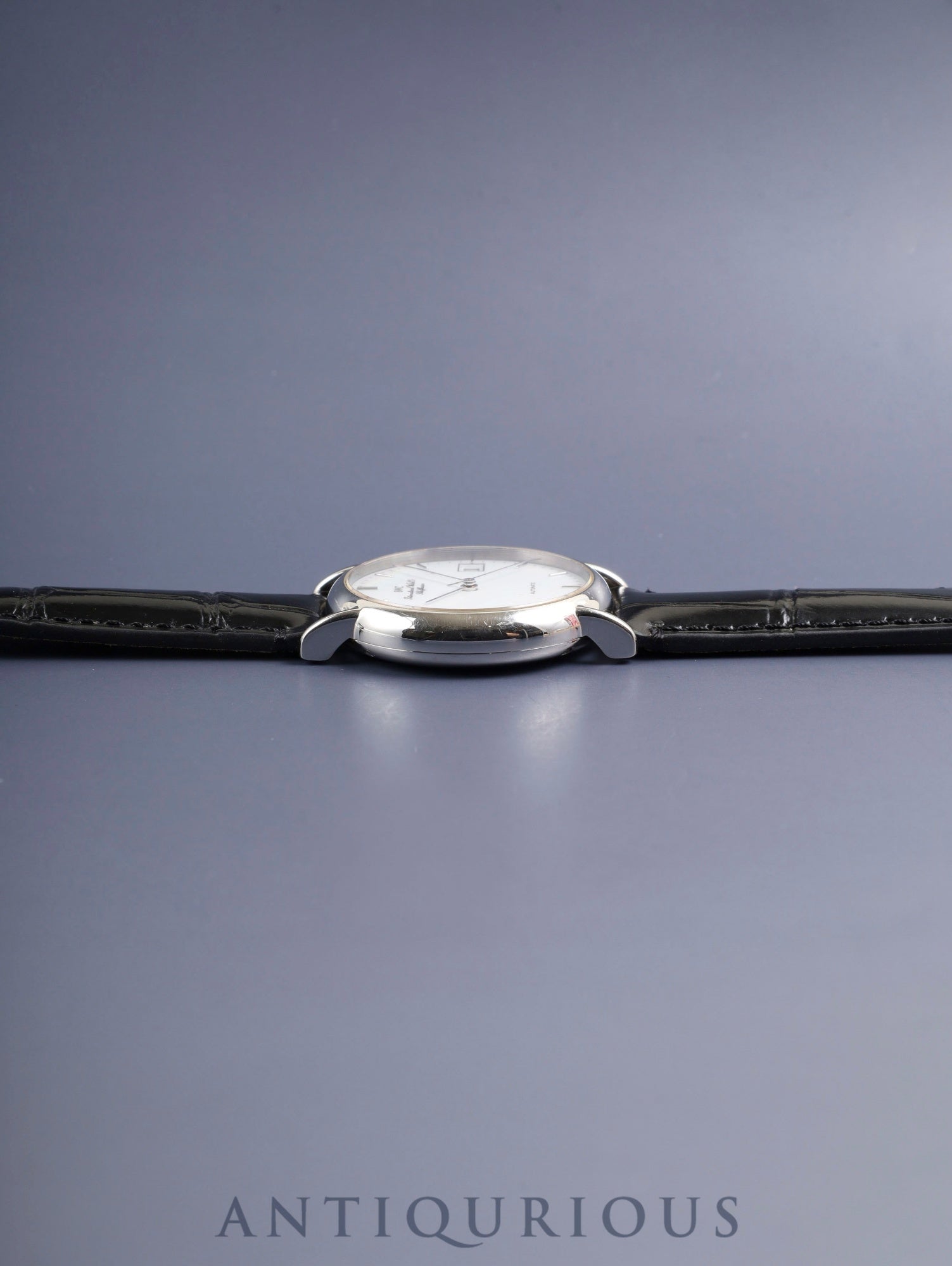 IWC Portofino IW351320 Automatic Caliber C37521 Stainless Steel Leather Strap with Genuine Stainless Steel Buckle, White Dial, Overhauled