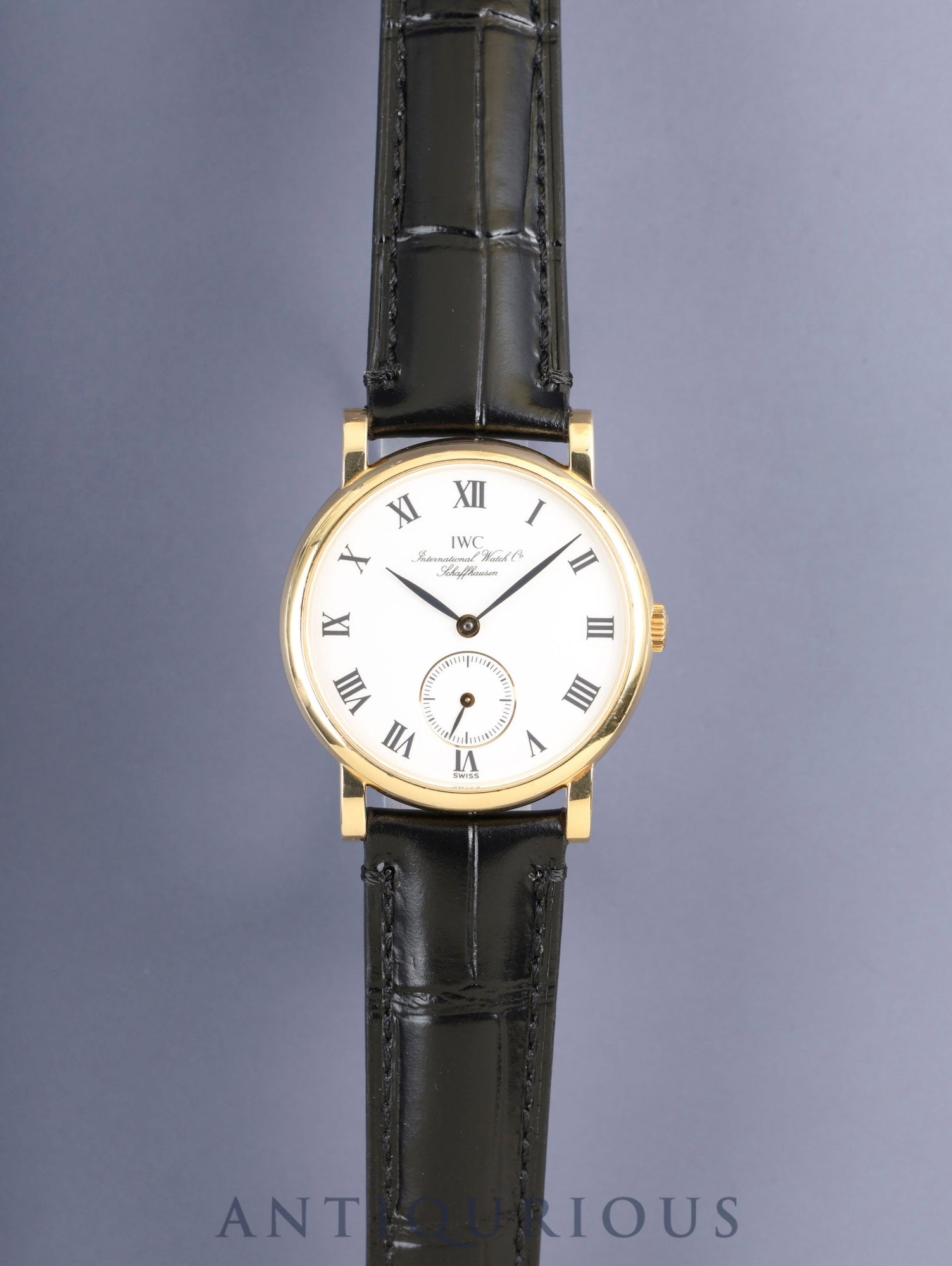 IWC ポートフィノ 2533-001 手巻き Cal.C.4231 750YG 革 純正ピン
