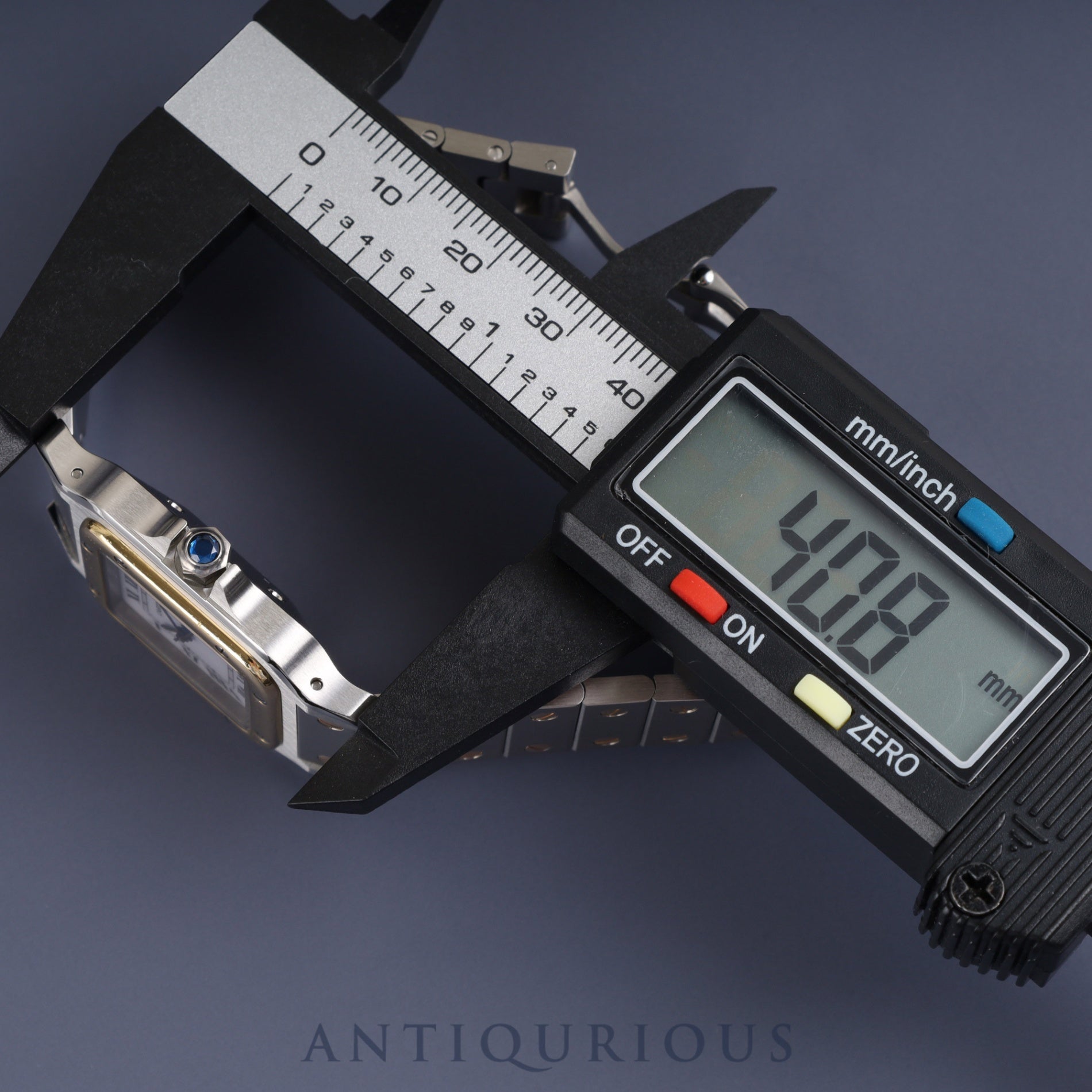 カルティエ サントス ガルベ LM 1553 自動巻き Cal.- SS/YG SS/YG ホワイト文字盤  カルティエブティックにてコンプリートサービス済み 新品ブレス交換済み