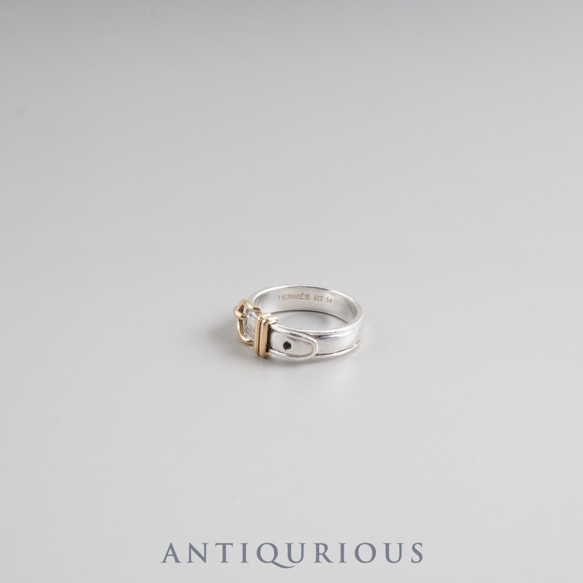Hermès Santur Ring, SV925/750, 4.2g, #54, Approx. Size 13