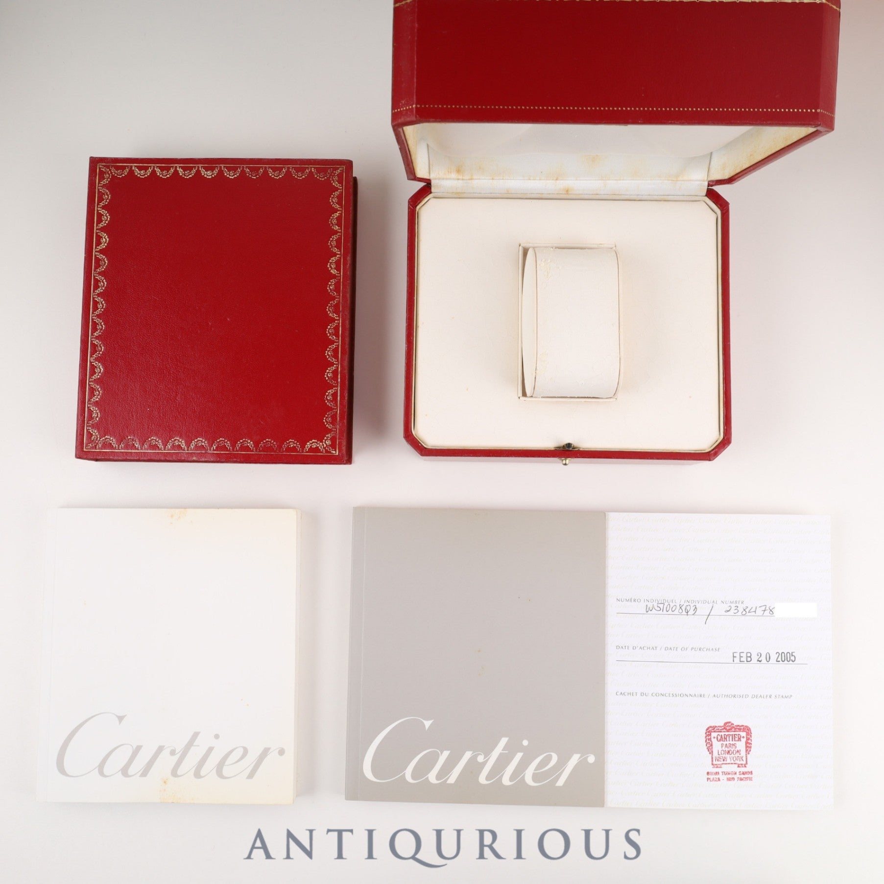 Cartier Tank Française SM W51008Q3 / 2384 Quartz Cal.057 Stainless Steel White Roman Dial Box Booklet Warranty (2005) Overhauled