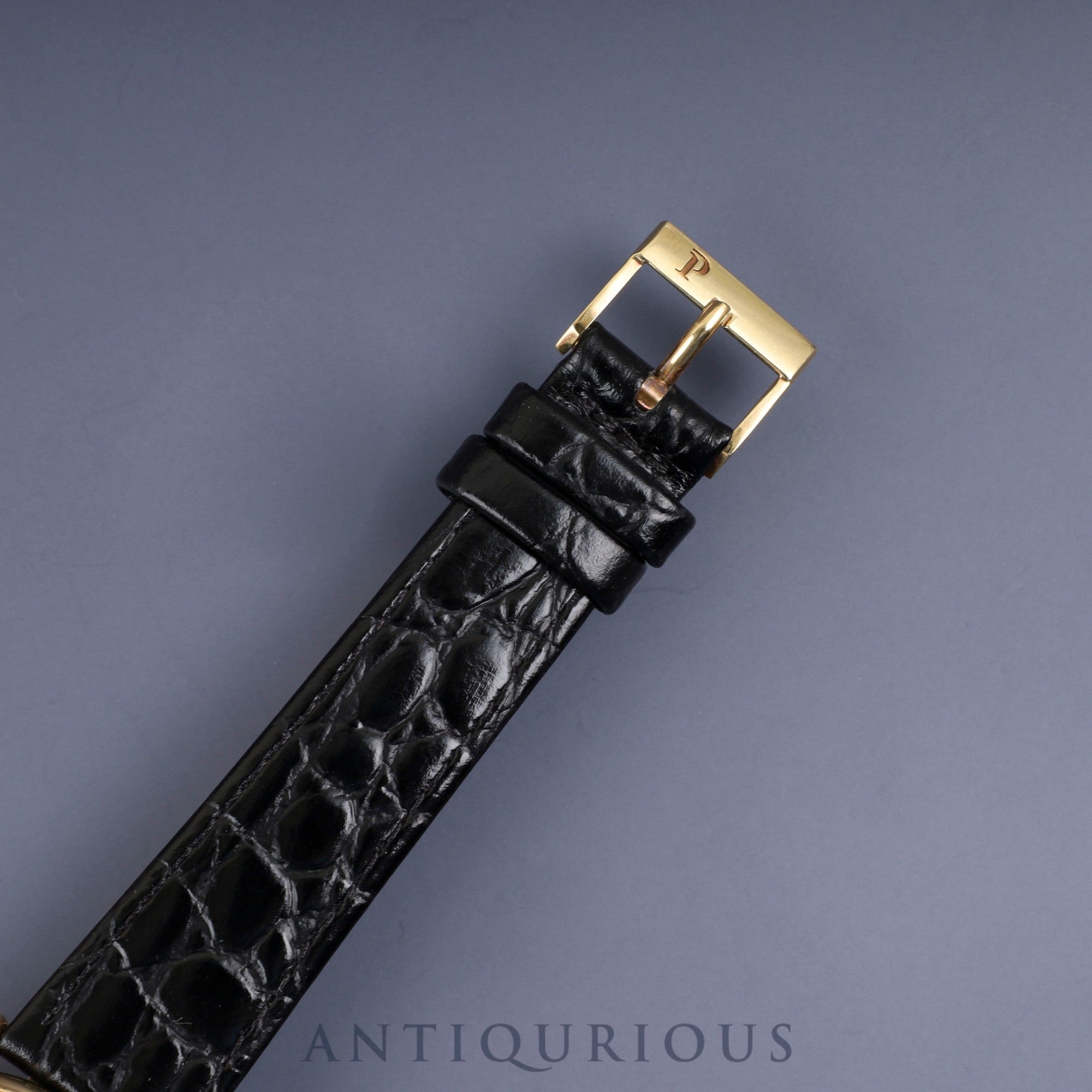 ピアジェ ラウンド 9035N 手巻き Cal.9P2 750 革 純正尾錠（GP） ホワイト文字盤 32mm 保証書 オーバーホール済み