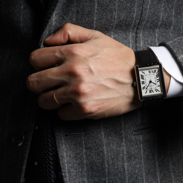Cartier Tank Solo XL W5200027 Automatic winding Stainless steel Genuine leather strap Genuine buckle Silver dial Box Warranty 2017
