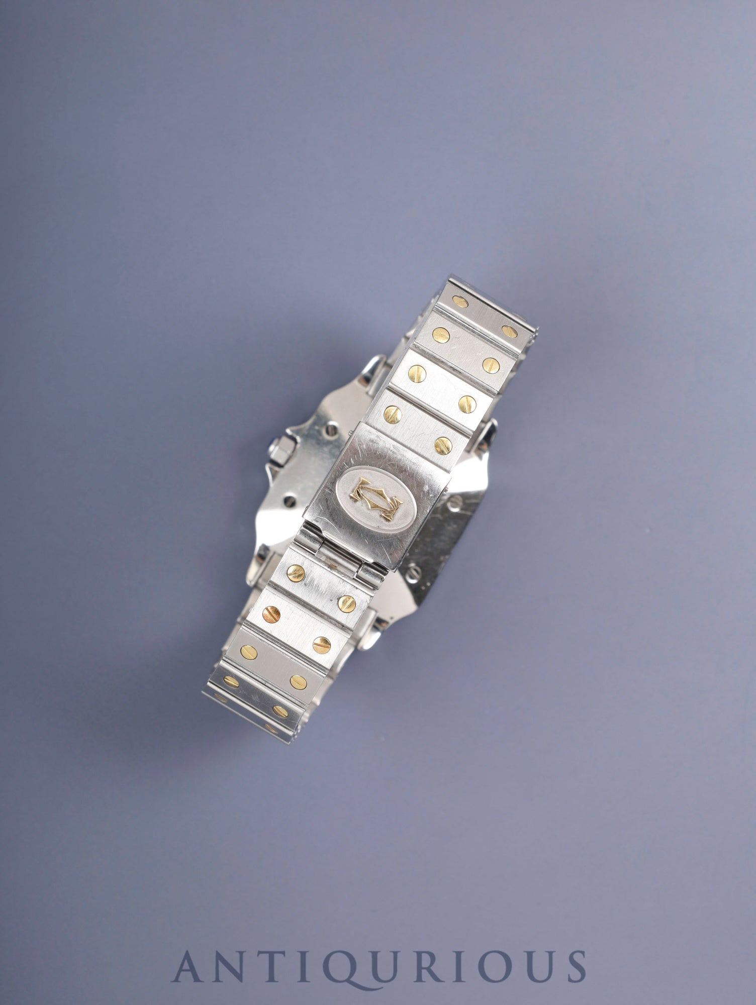 カルティエ サントス カレ LM 81036288 / 2961 自動巻き Cal.077（ETA2671）SS/YG SS/YG ホワイトローマン文字盤 オーバーホール済み