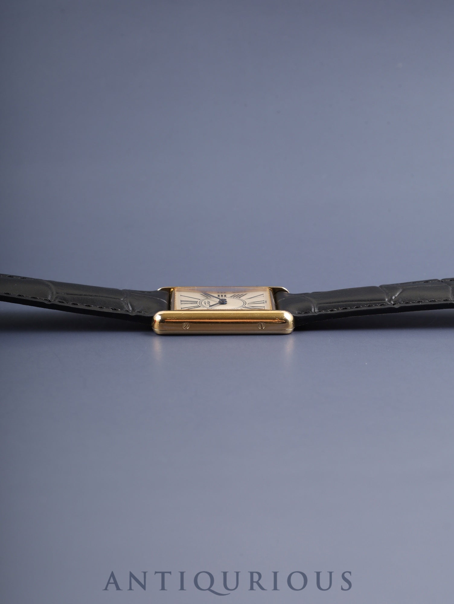 カルティエ マストタンク LM W1005654/590005 クォーツ Cal.690 SV925 革 純正Dバックル（GP）オパラン文字盤 箱 保証書（1994年）冊子 オーバーホール済み