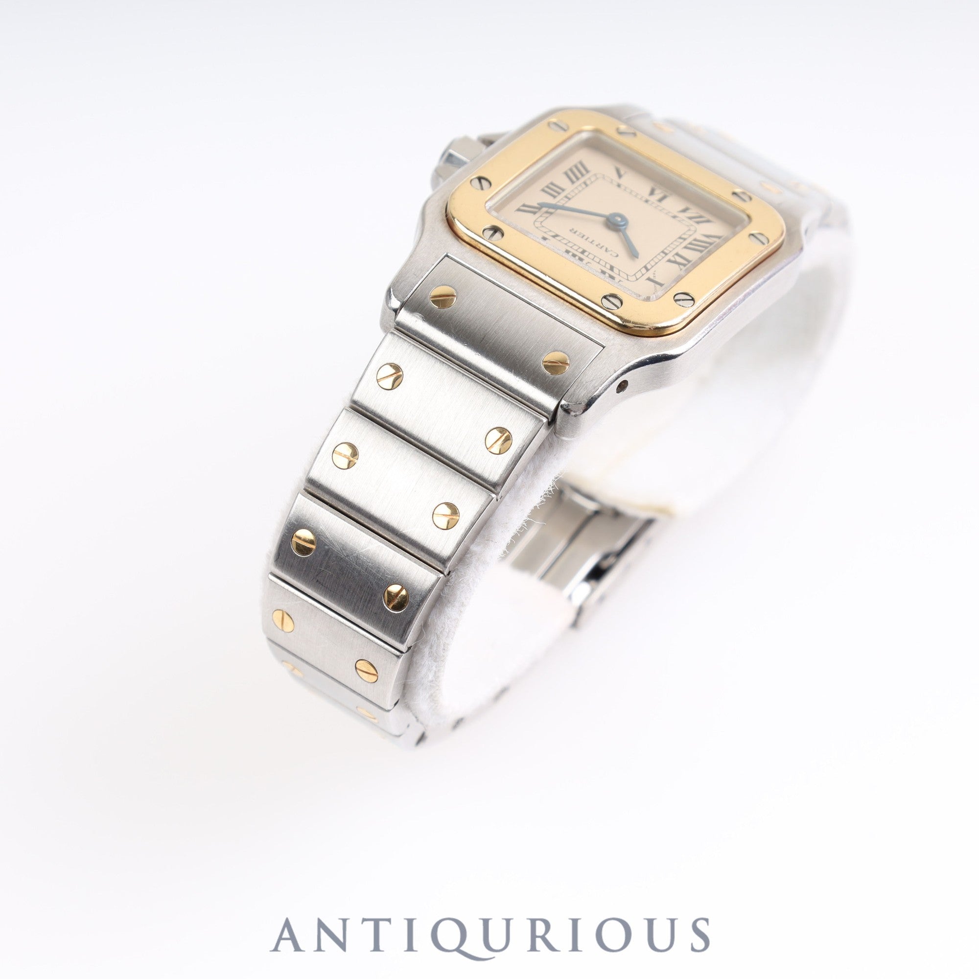 Cartier Santos Galbee SM 166930 Quartz SS/YG SS/YG Ivory dial Box Warranty card (1989)