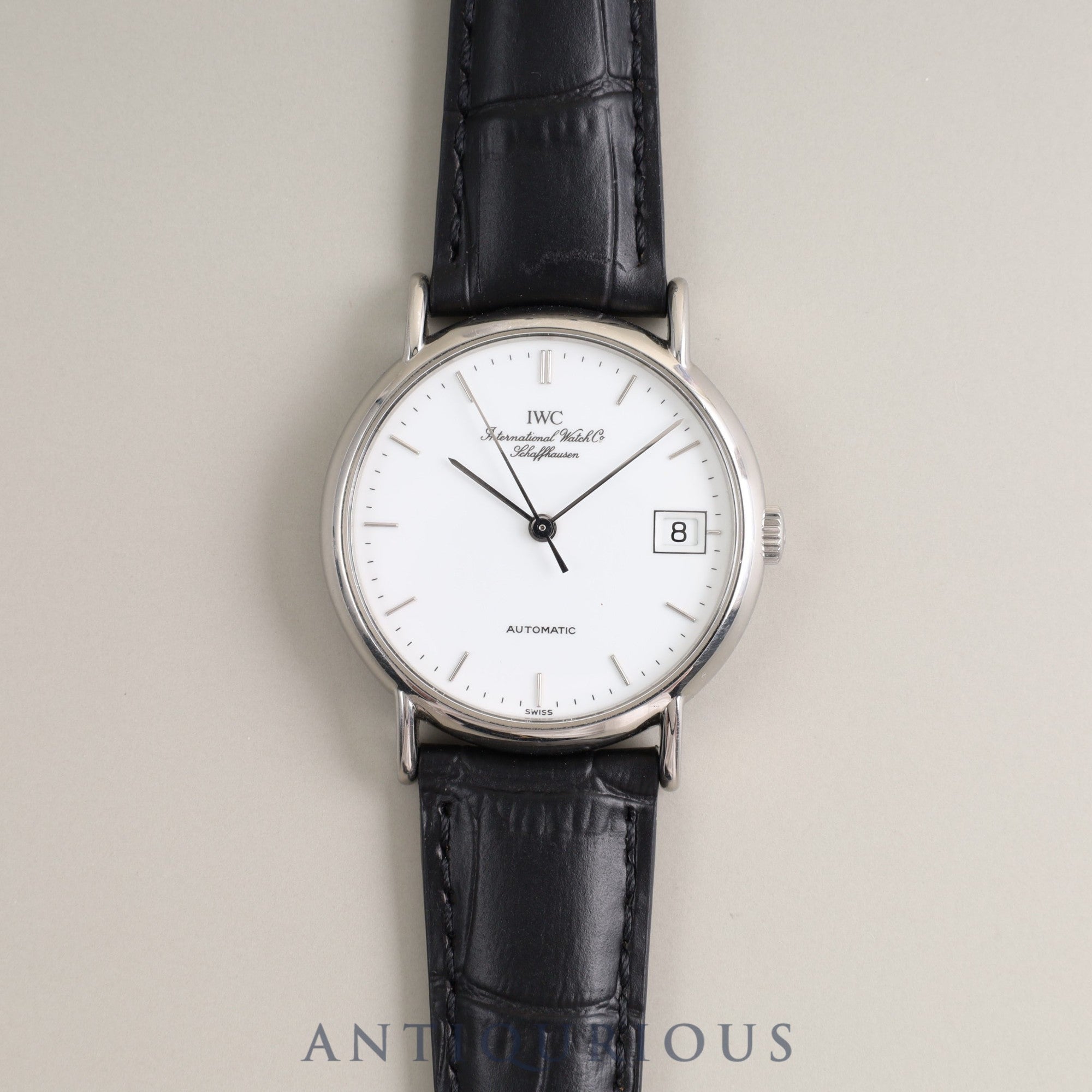 IWC Portofino IW351318 Automatic SS Leather White Dial Warranty IWC