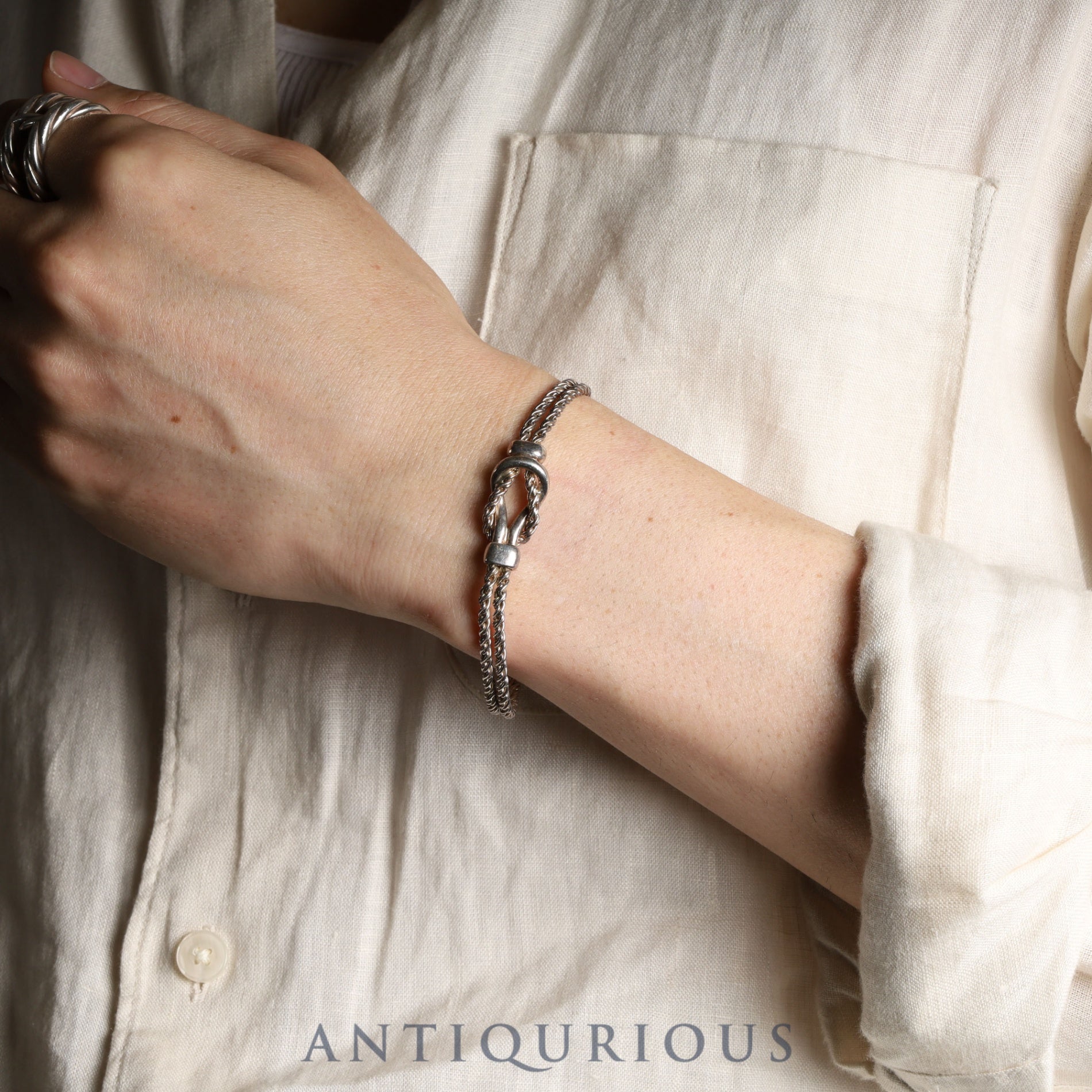 ティファニー ブレスレット センターノットダブルロープ SV925 | 東京