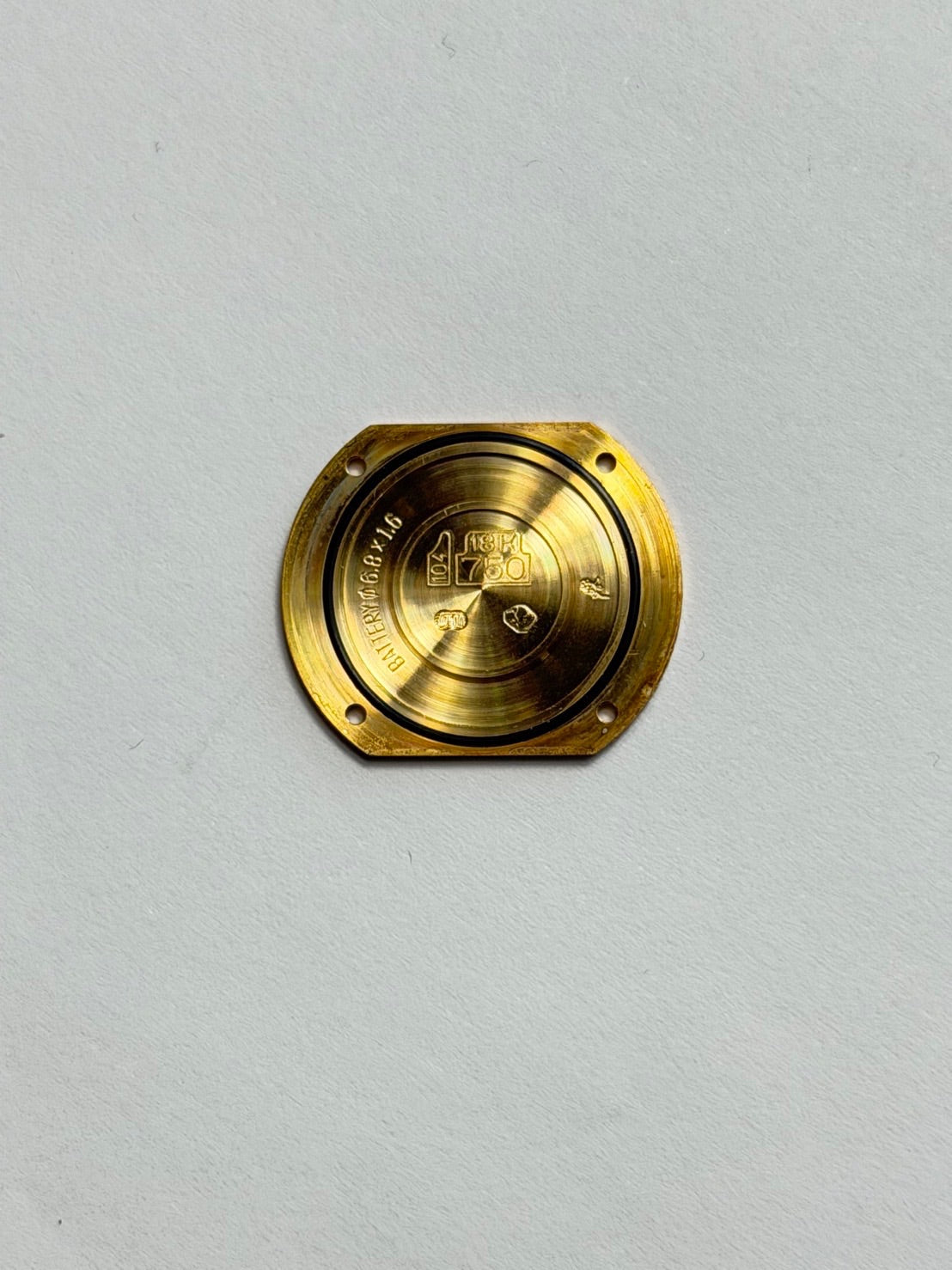 カルティエ トリニティ WG200246 / 2357 クォーツ Cal.157 750（トリニティ）革 純正ピンバックル（GP）ホワイトギョーシェ文字盤（12Pダイヤ） 純正レザーベルト付き オーバーホール済み