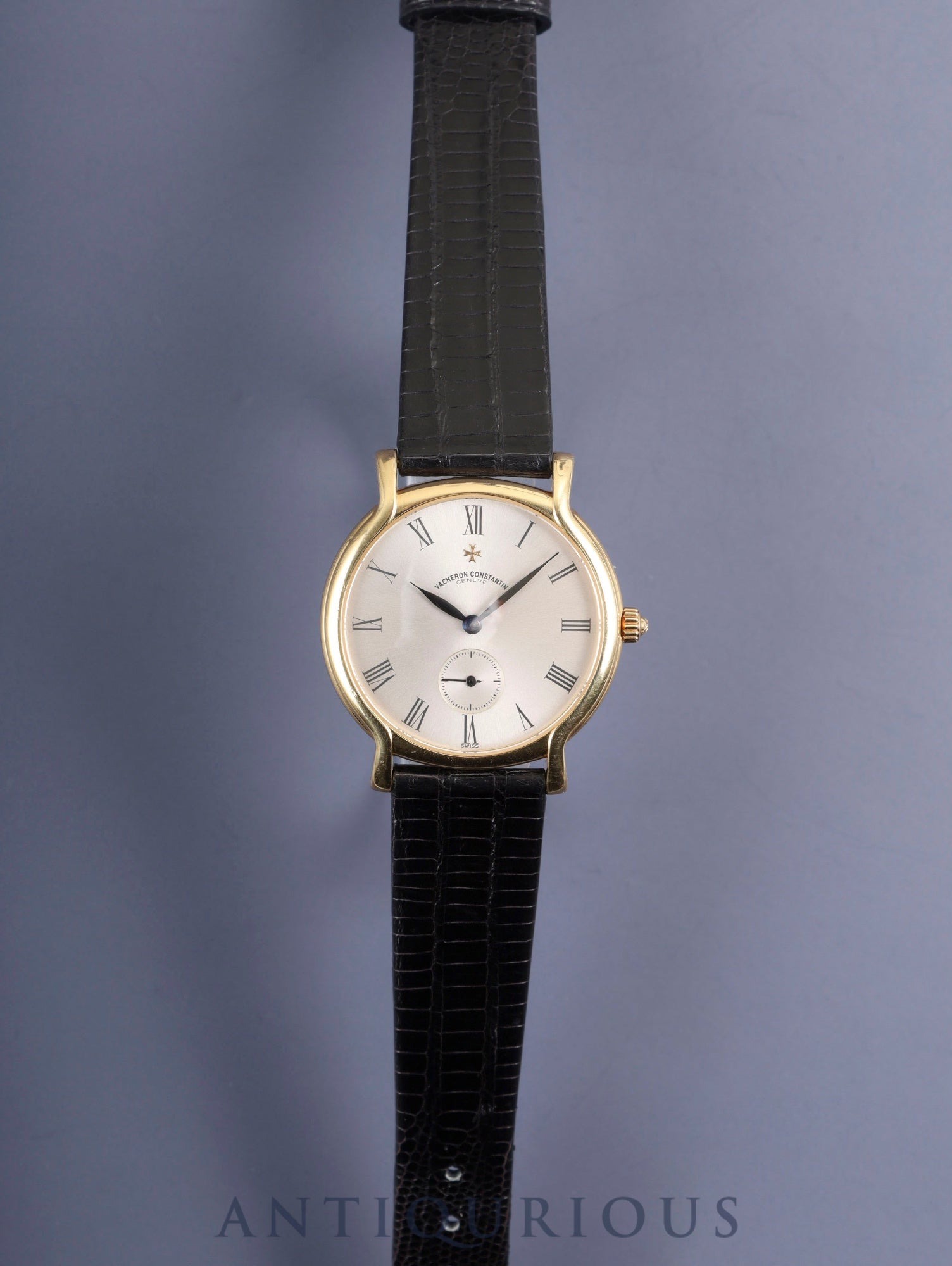 Vacheron Constantin Lille 92060 / 000J-4 Manual Winding Caliber 1014/2 750 Leather Strap with Genuine Buckle (750) Silver Roman Dial Case Warranty Card Overhauled