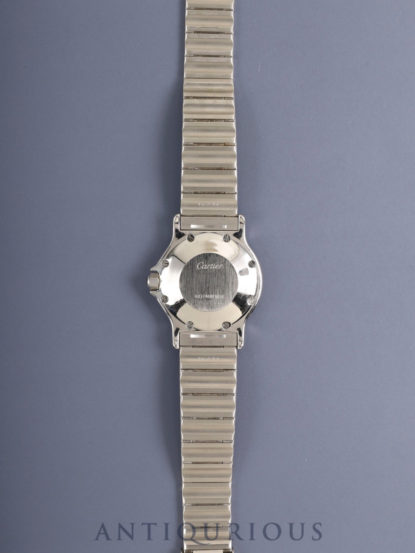 Cartier Santos Octagon LM 2965 Automatic Cal. ETA2671 SS SS White Roman Dial (SWISS marking) Overhauled
