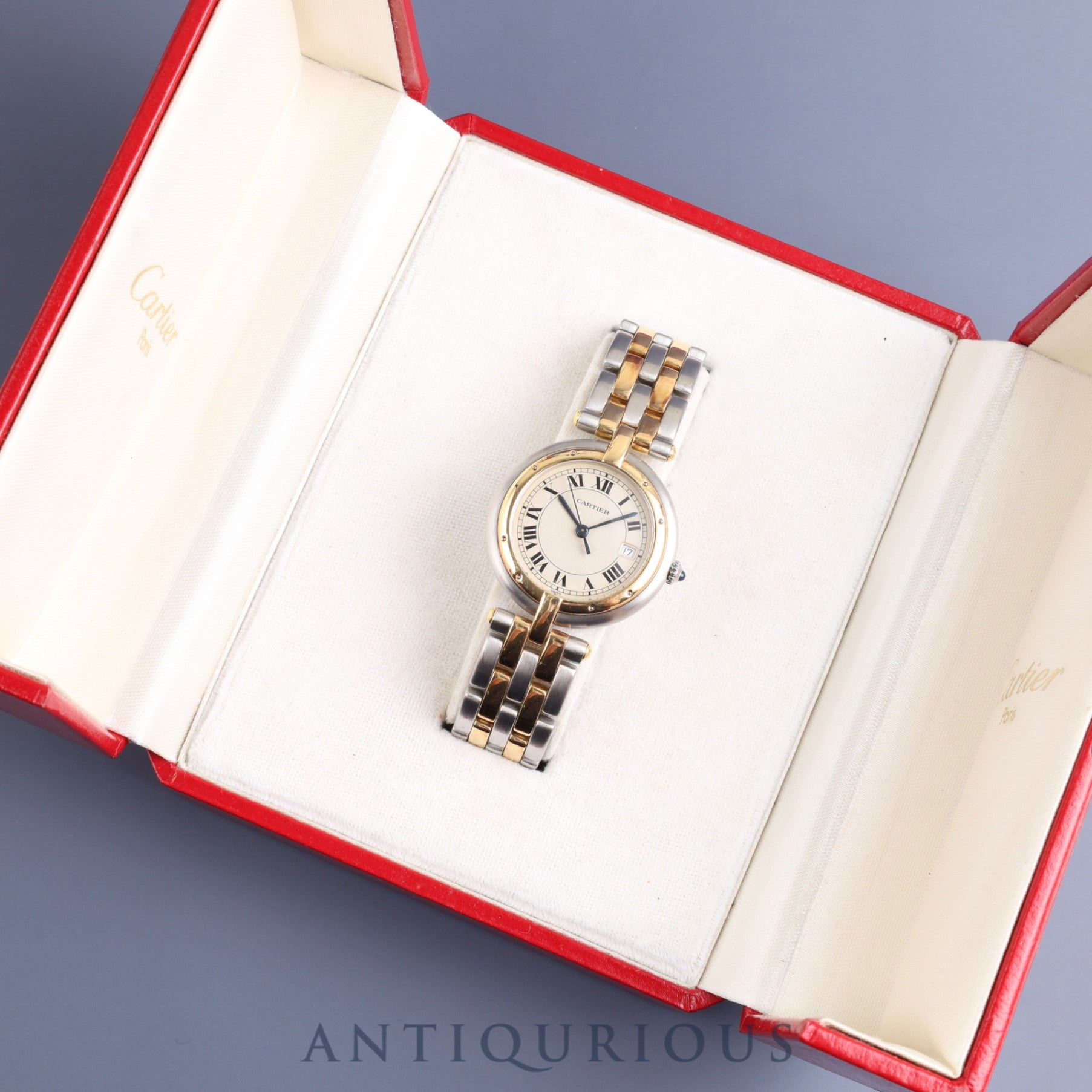 Cartier Panthere Vendome MM 8396 Quartz Cal.83 SS / YG Ivory Roman Dial Box Overhauled