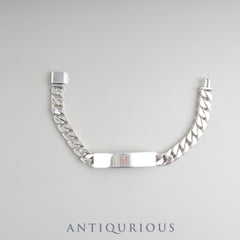 Tiffany ID UK ブレスレット　イギリス刻印　2002年製　手打ち刻印 VINTAGE TIFFANY & CO. ID Bracelet Sterling Silver