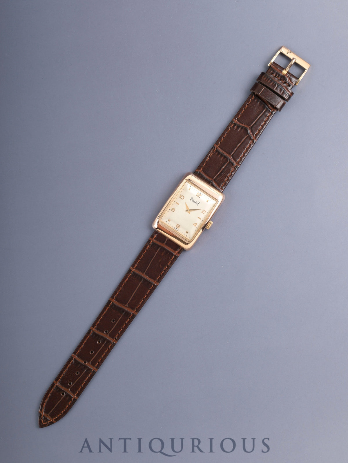 Piaget Altiplano 9952, Manual Wind, Cal. 9P2, 18K Pink Gold, Leather strap with original pin buckle (18K Pink Gold), Champagne dial with stylized Arabic numerals (SWISS signed), overhauled.