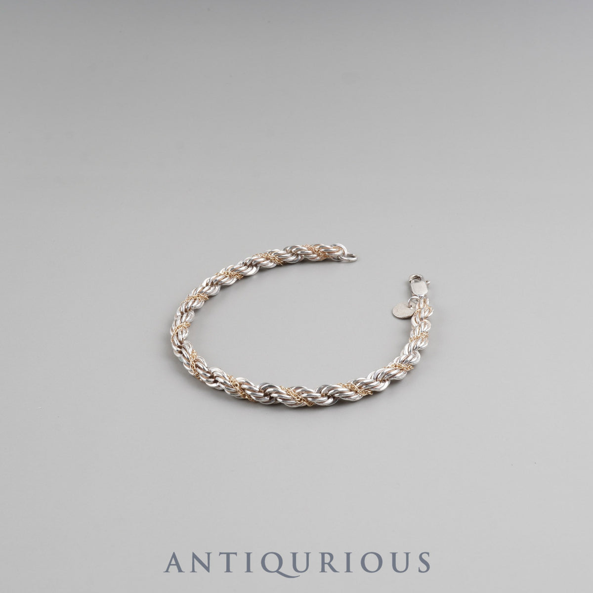 Tiffany Bracelet Twist Chain SV925/14K Box Dust Bag