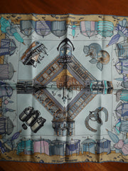 Hermès Carré 45 Scarf, Charm of the Normandy Coast, 100% Silk, Box