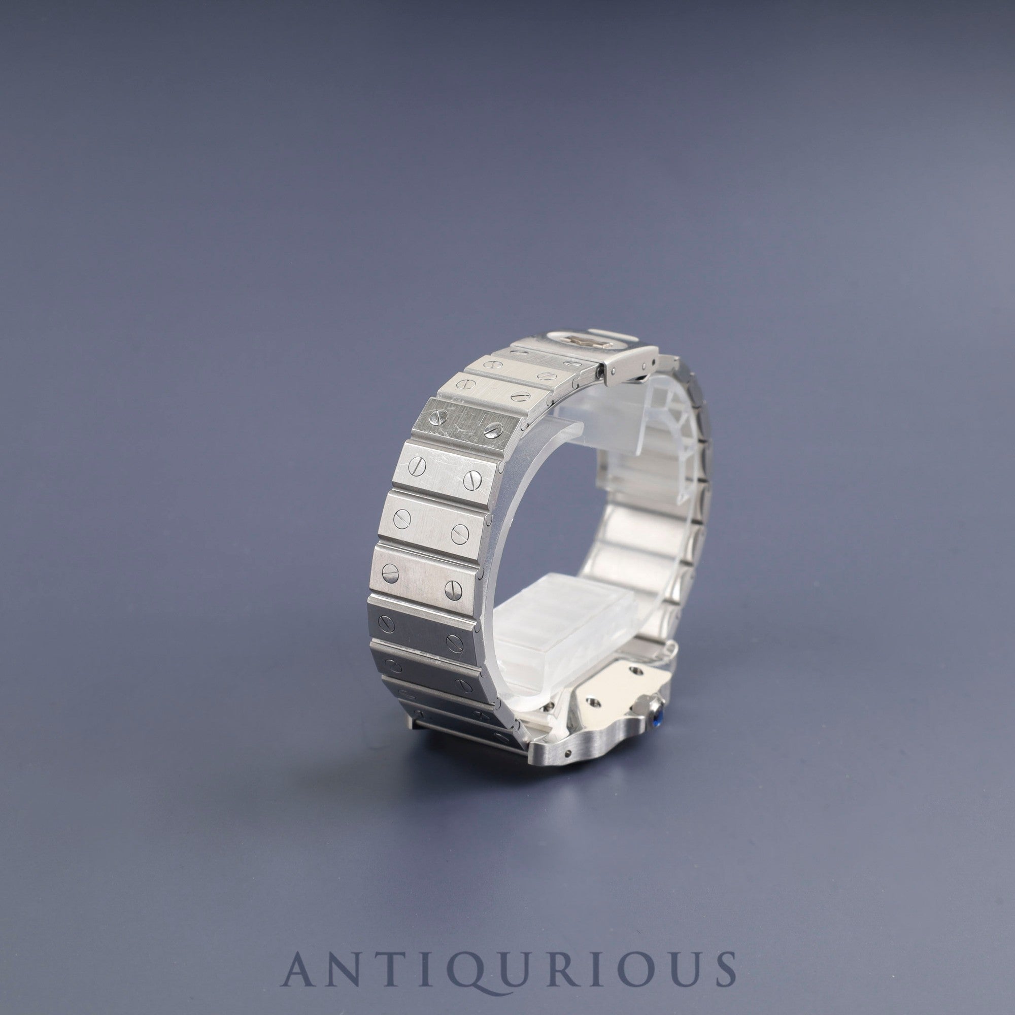 カルティエ サントス ガルベ LM 81036188 / 1553 自動巻き SS SS  ホワイトローマン文字盤 カルティエブティックにてコンプリートサービス・ミドルケース交換済み