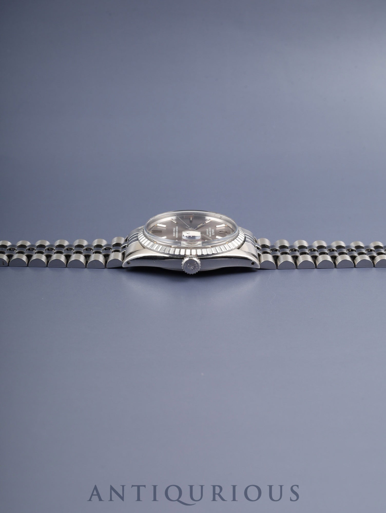 ロレックス デイトジャスト 1603 自動巻き Cal.1570 SS/SS SS グレー文字盤 3番（1972年）保証書 冊子 オーバーホール済み