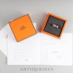 Hermes Ring Chaine d'Ancre Anchaîne PM SV925 #53 Box, Booklet, Warranty (2022), Card, 22 Years Engraved
