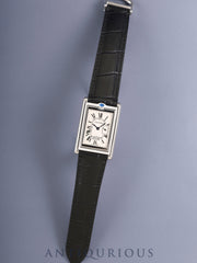 Cartier Tank Basculante XL W1016055 / 2522 Quartz Cal.012 SS Leather Original Deployant Buckle (SS) White Roman Dial (SWISS MADE marking) Complete service performed at Cartier Boutique