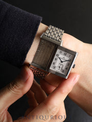 Jaeger-LeCoultre Big Reverso 270.8.62 Manual Winding Cal.822 SS with Silver Arabic Dial (SWISS MADE) Box, Booklets, Guarantee (2007 / Name inscribed) Overhauled