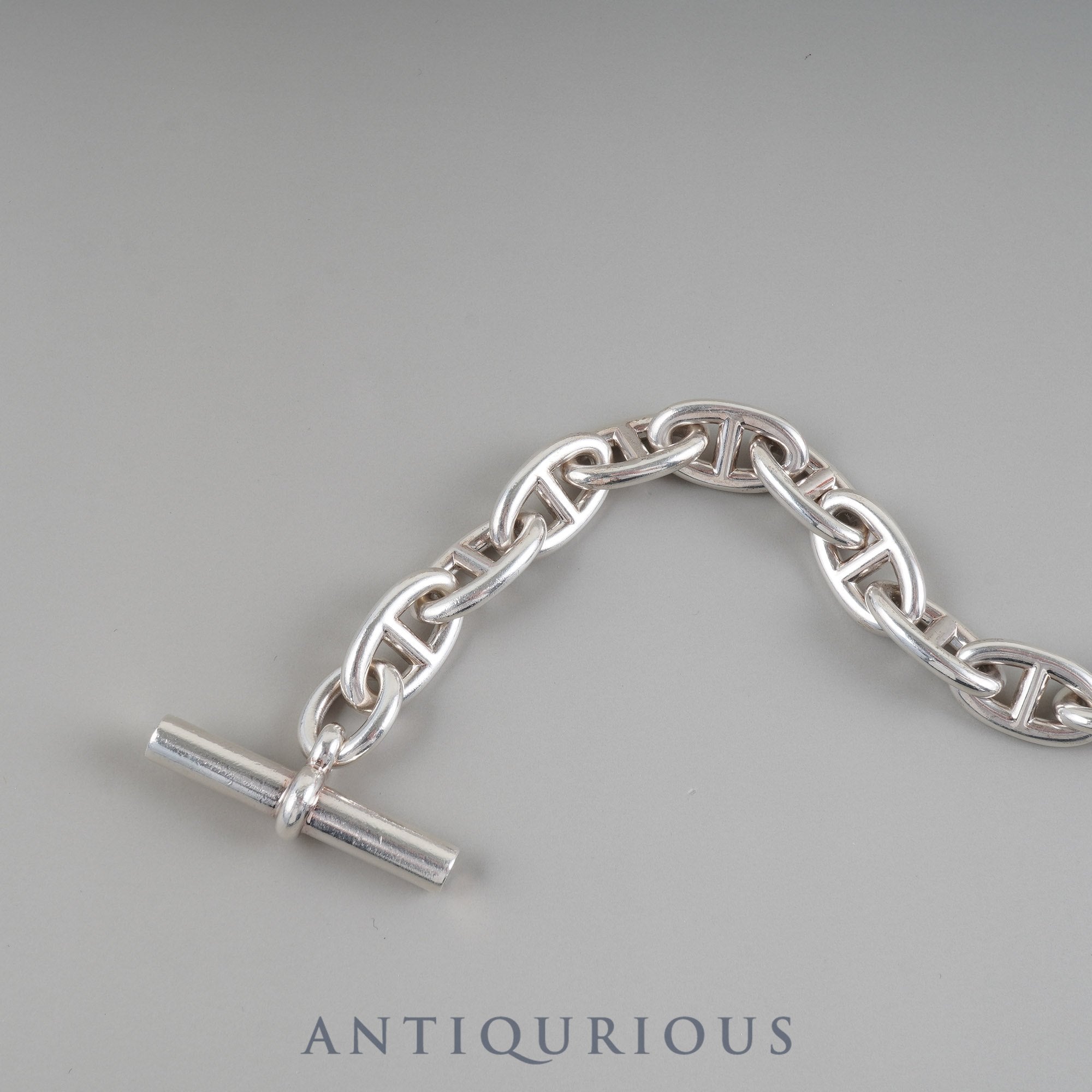 Hermes Chaine d'Ancre Bracelet, GM, 14 links, SV925, 22 years old, box